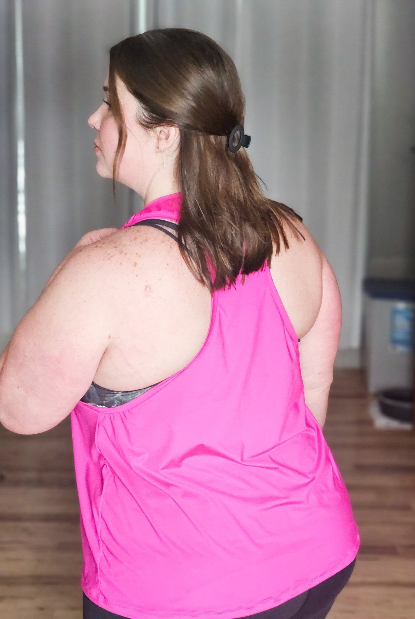 Bright Pink, Solid Athletic Knit Fabric - Boho Fabrics - Athletic Knit Fabric