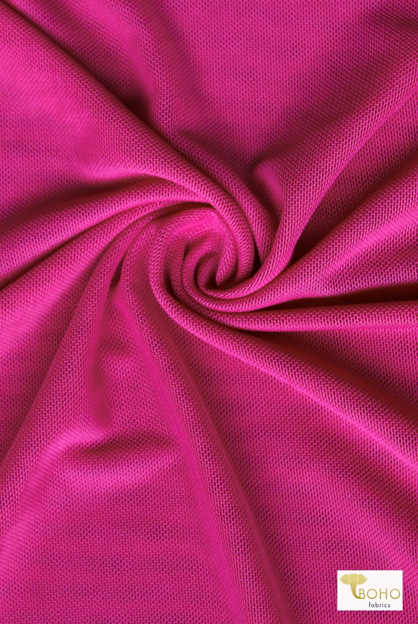 Bright Pink, Stretch Mesh - Boho Fabrics