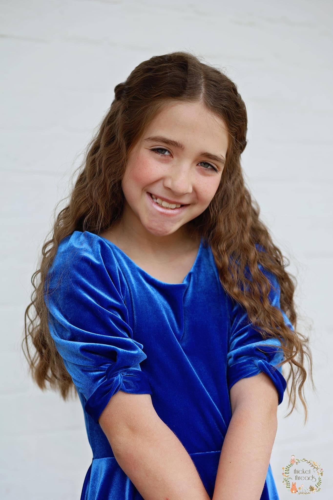 Brilliant Blue, Stretch Velvet - Boho Fabrics