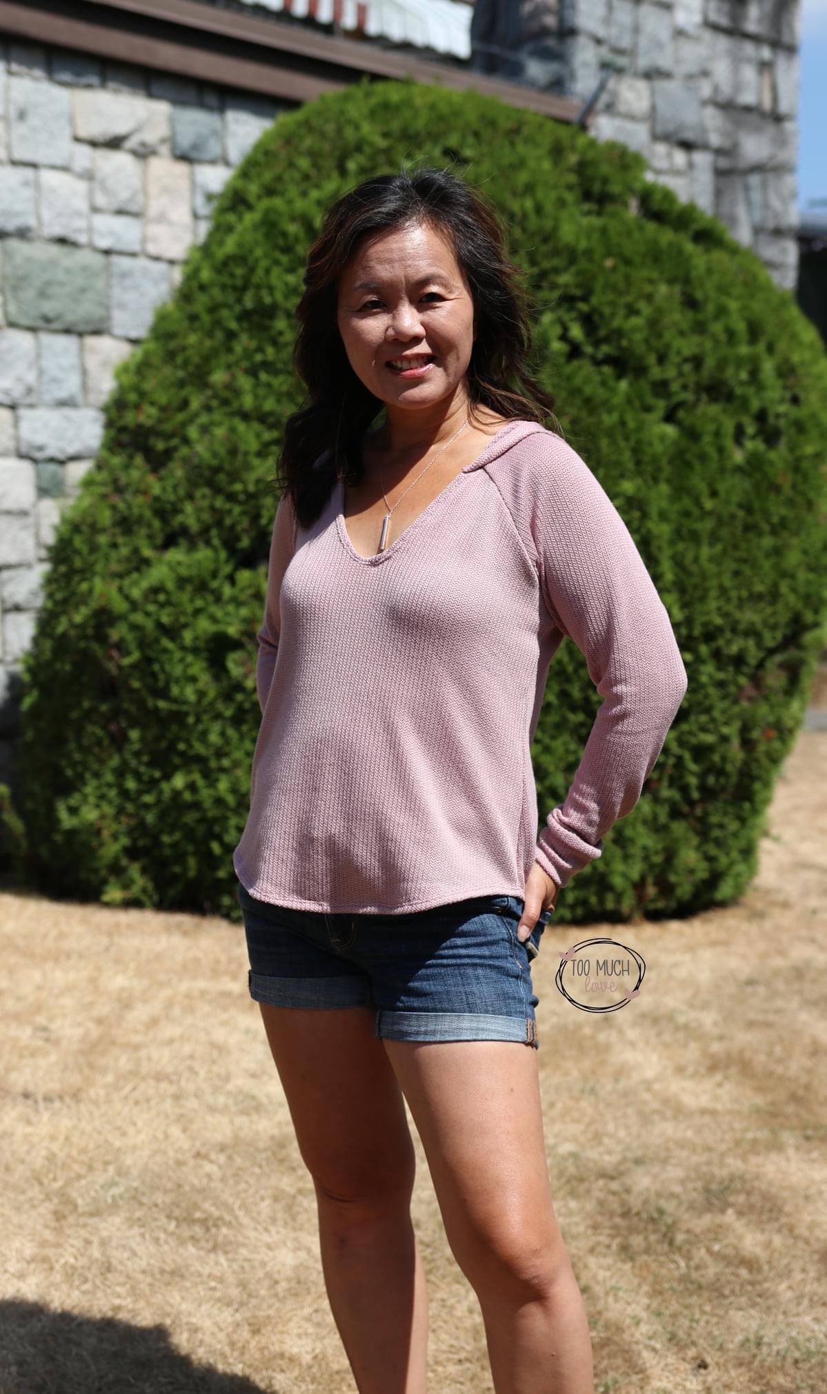 Brioche Stitches in Mauve, Sweater Knit. SWTR-215-PNK - Boho Fabrics