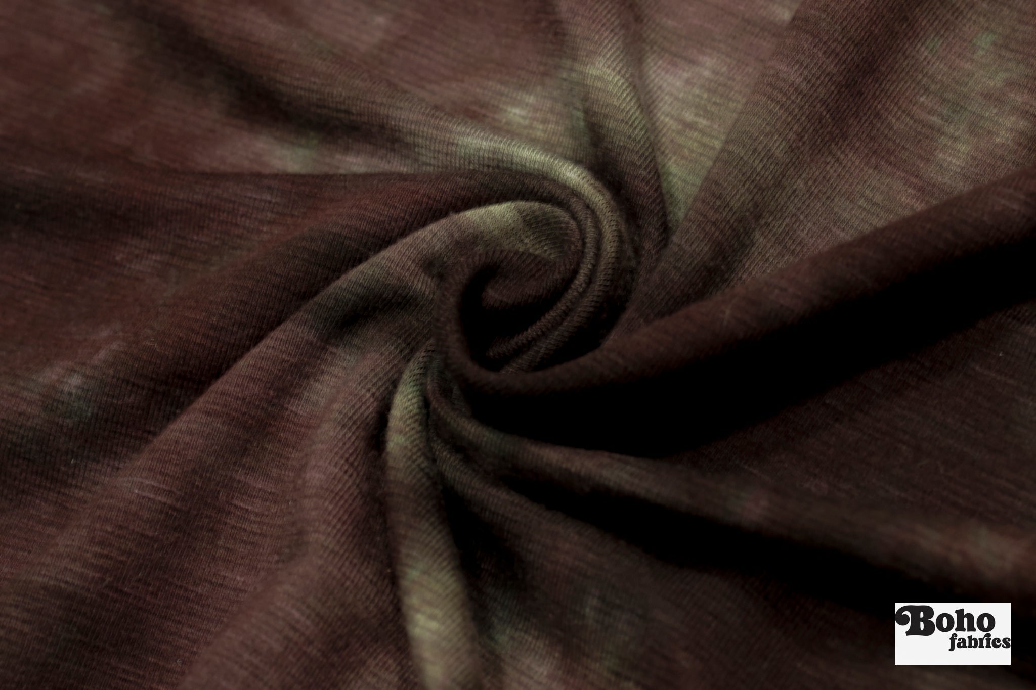 Brown Ice Dyed Jersey Knit Fabric - Boho Fabrics - Jersey Knit Printed Fabric