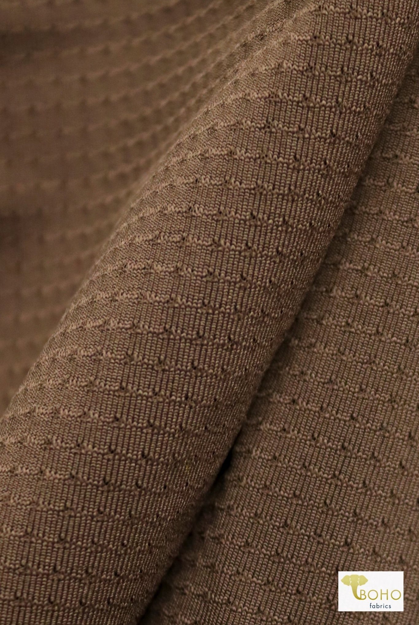 Brown Laser Cut, Athletic Mesh - Boho Fabrics