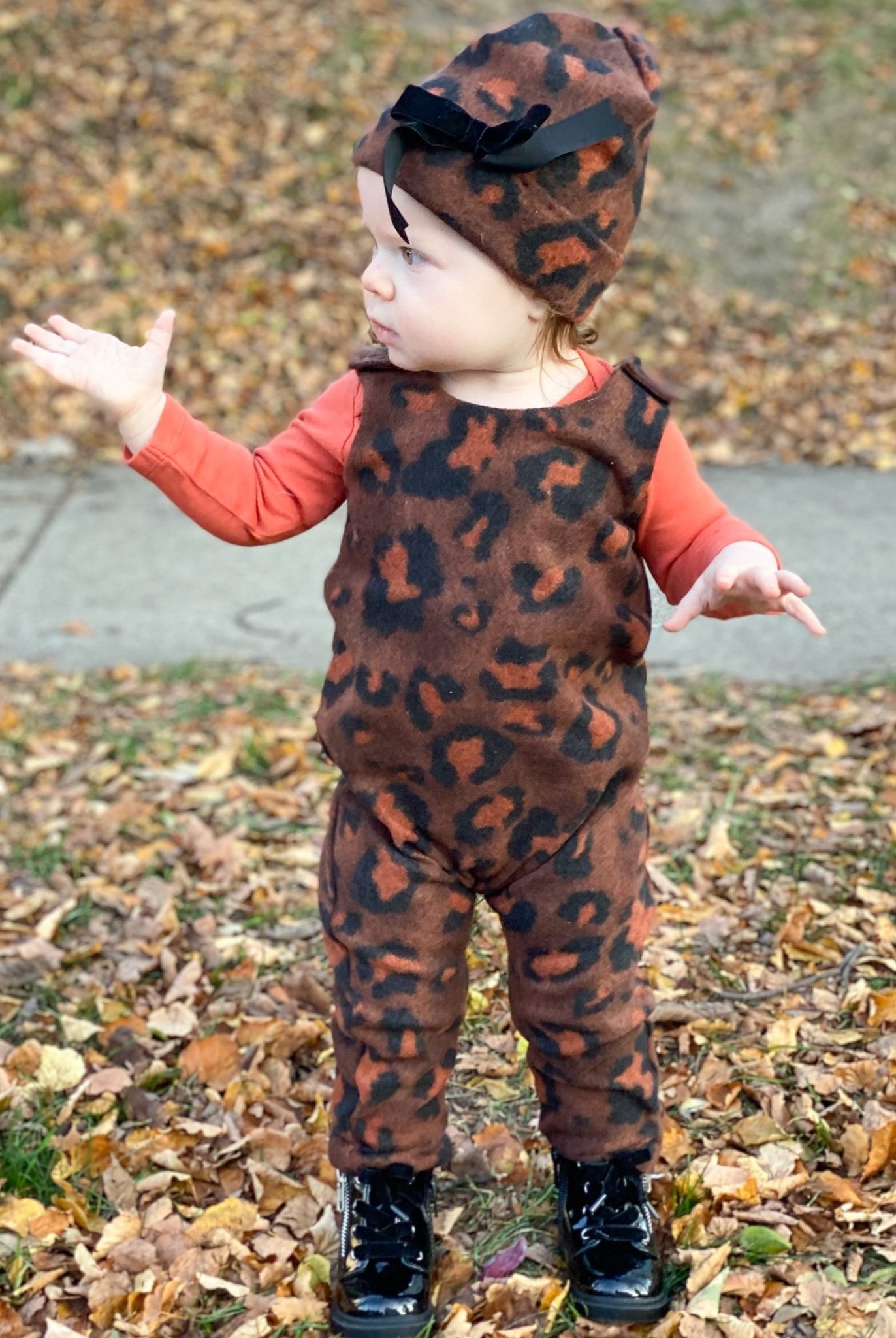 Brown Leopard, Printed Brushed Sweater Knit Fabric - Boho Fabrics - Sweater Prints, Knit Fabric