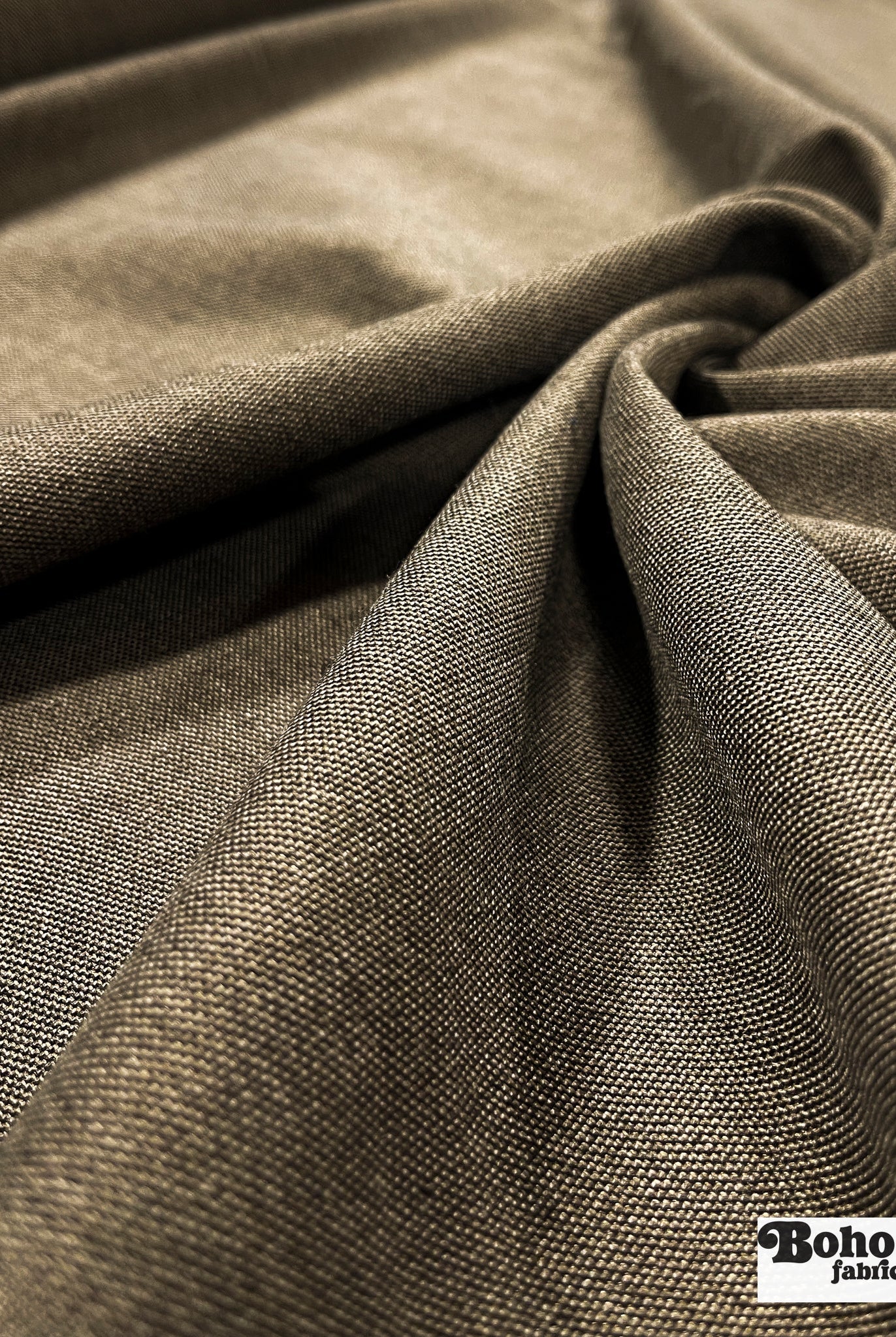 Brown Suiting Fabric - Boho Fabrics - Stretch Woven Fabric