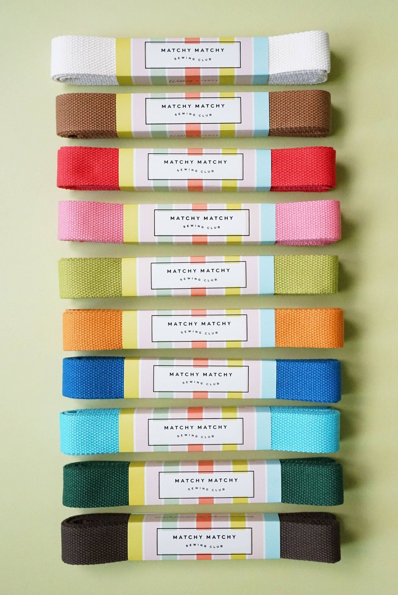 Brown Webbing - Boho Fabrics - Bag Making Supplies