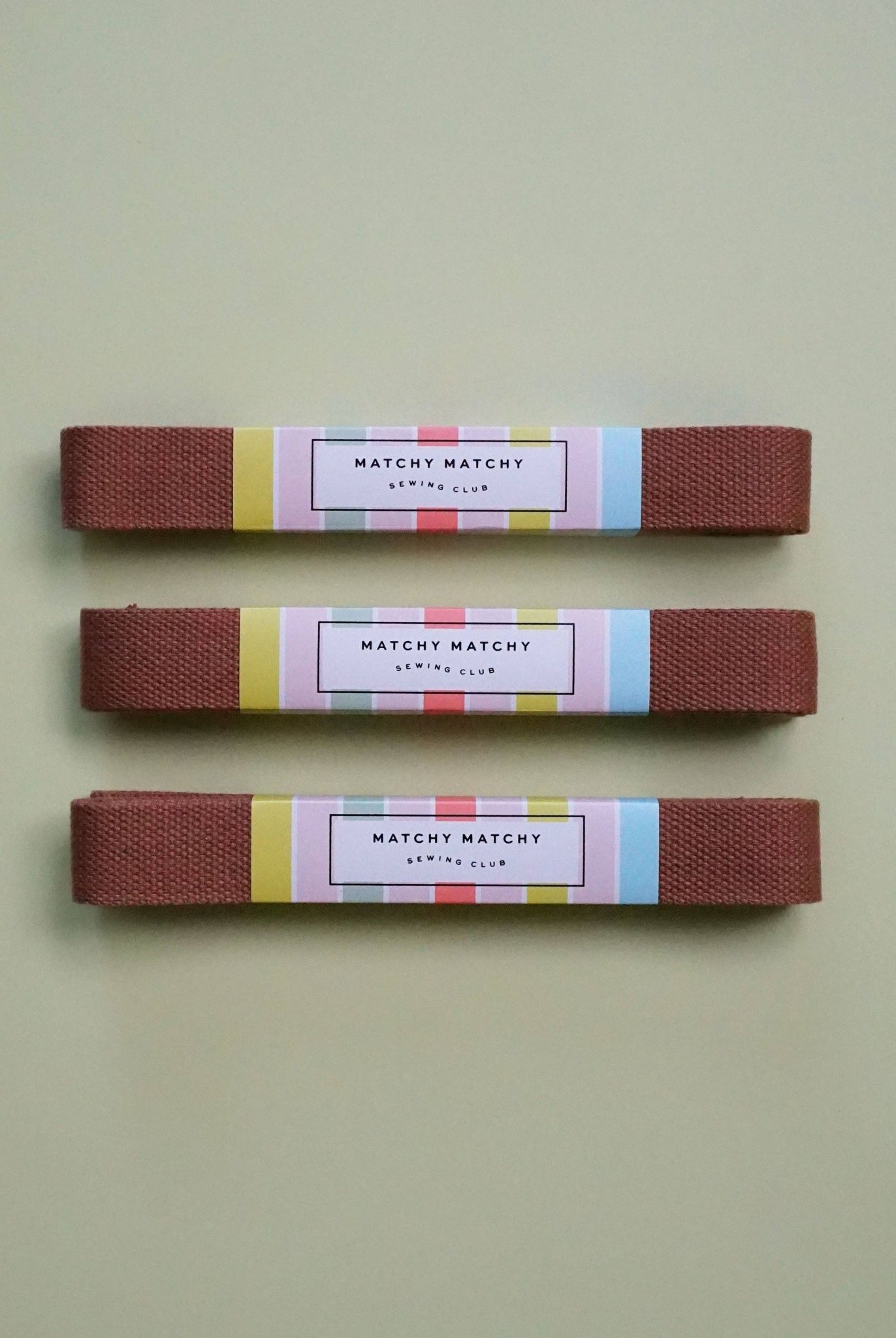 Brown Webbing - Boho Fabrics - Bag Making Supplies