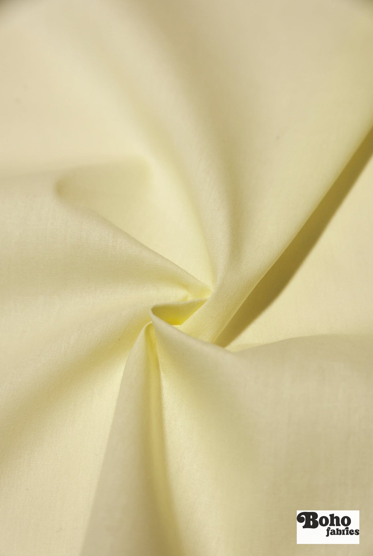 Butter Yellow Cotton Blend Poplin Woven Fabric - Boho Fabrics - Woven, Fabric