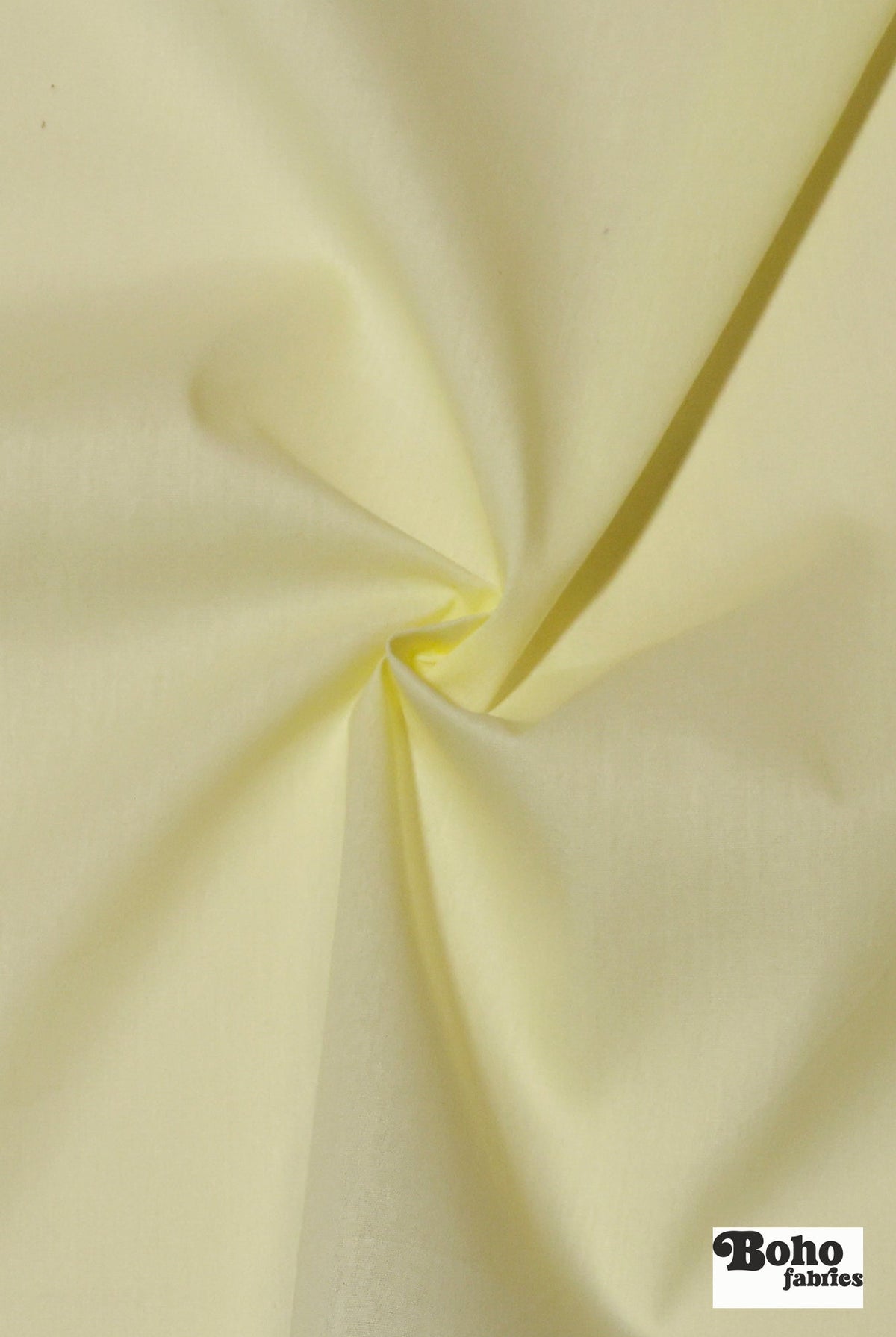 Butter Yellow Cotton Blend Poplin Woven Fabric - Boho Fabrics - Woven, Fabric