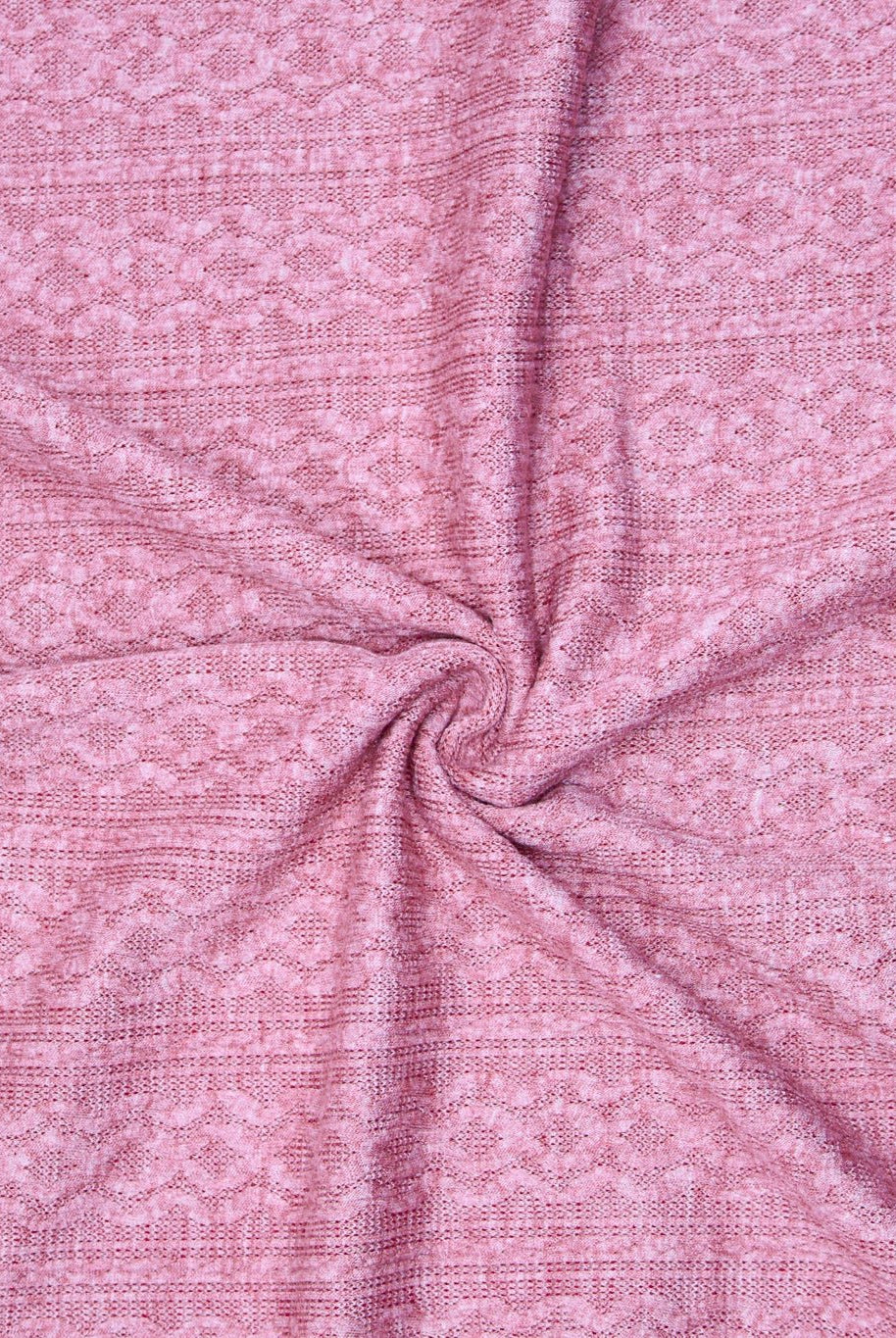 Cable Sweater Knit Fabric in Mauve - Boho Fabrics - Sweater Solids, Knit Fabric