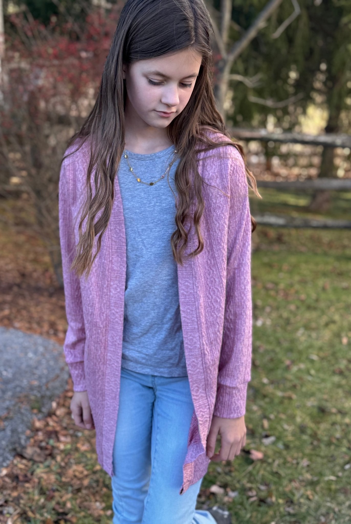Cable Sweater Knit Fabric in Mauve - Boho Fabrics - Sweater Solids, Knit Fabric