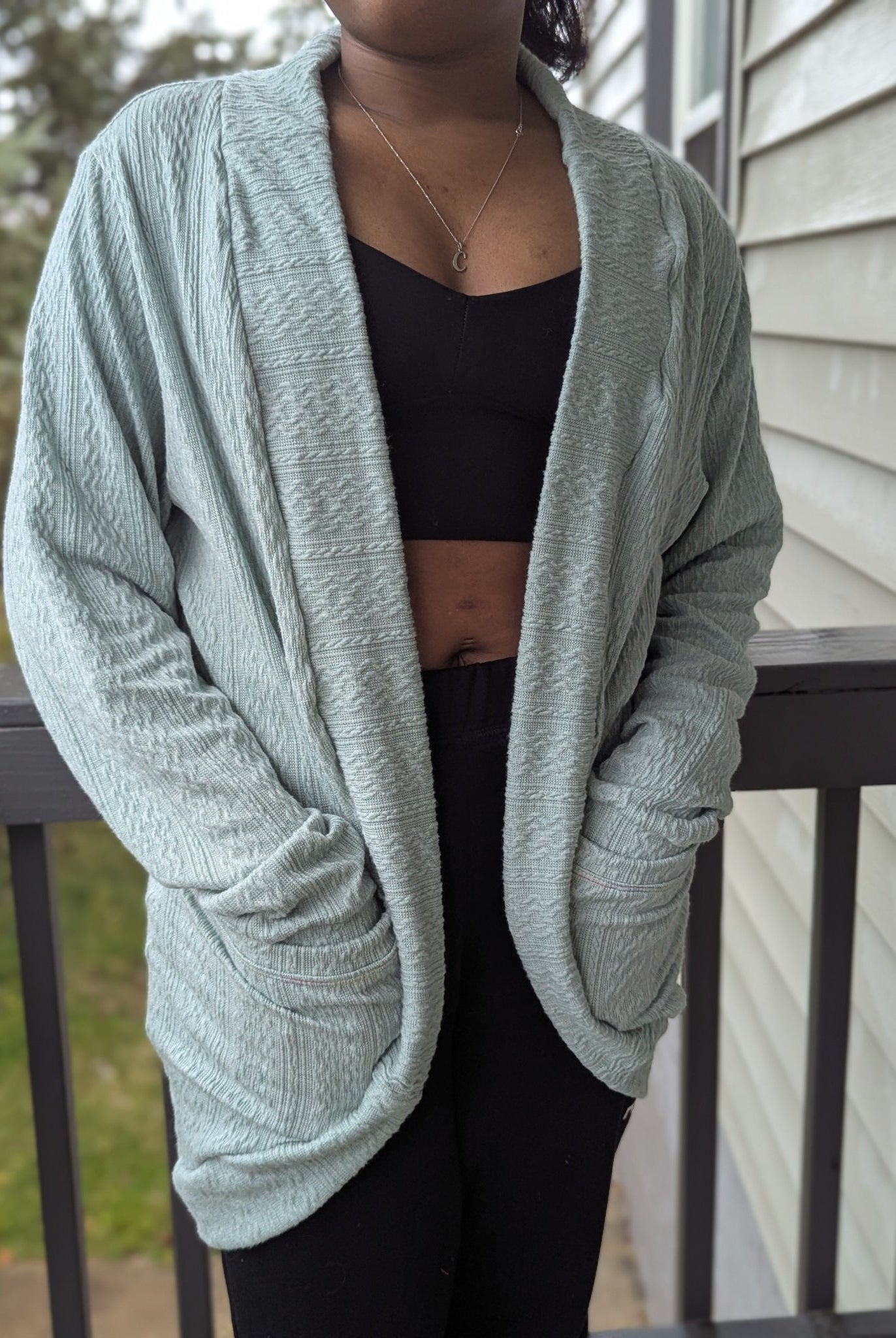 Cable Sweater Knit Fabric in Mint - Boho Fabrics - Sweater Solids, Knit Fabric