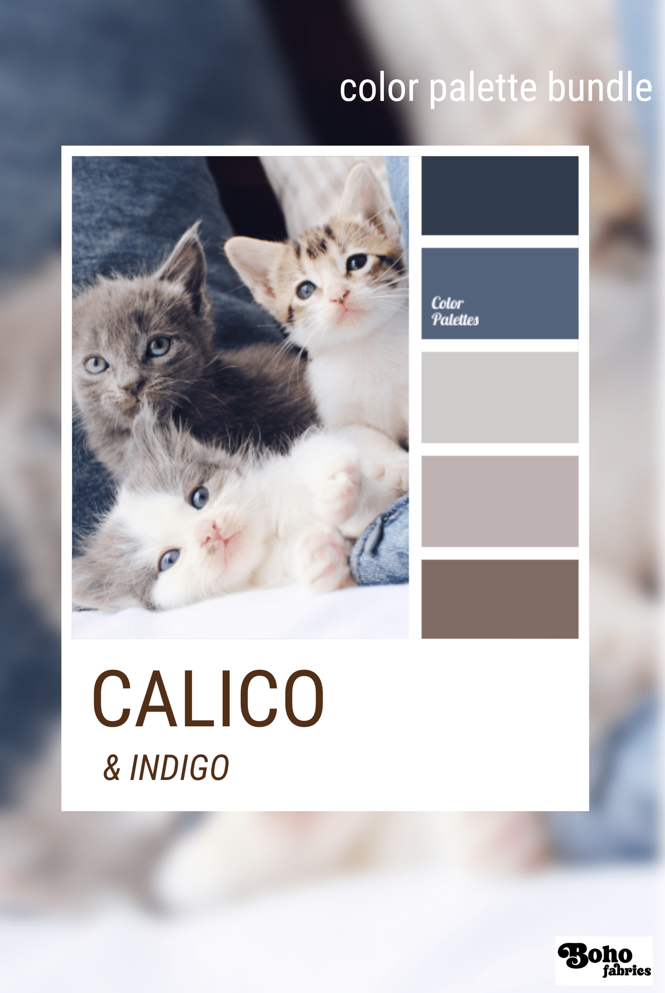 Calico & Indigo, Mystery Color Palette Bundle - Boho Fabrics - Fabric Bundles
