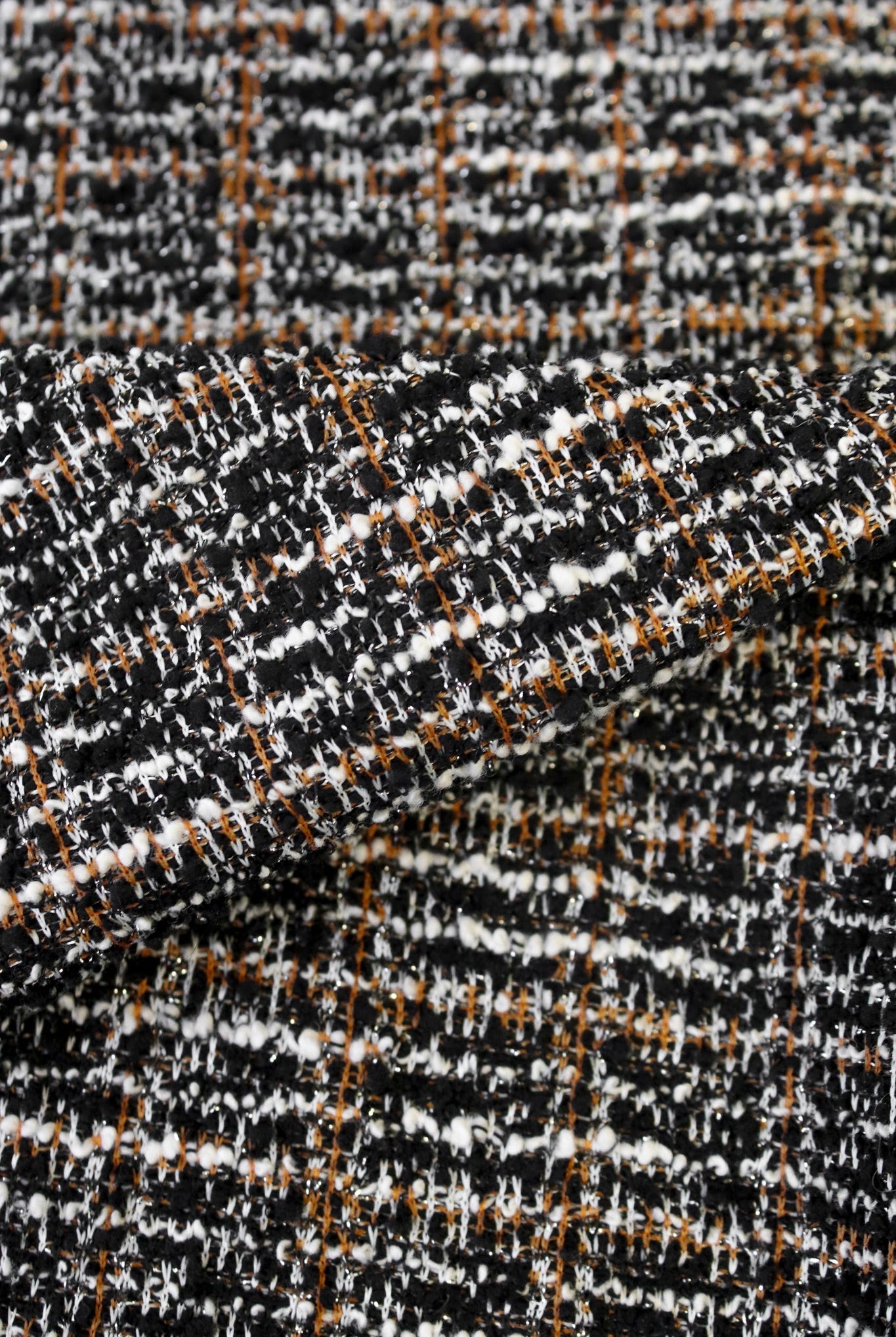 Camel Grid Boucle, Jacquard Knit Fabric (PRE - ORDER) - Boho Fabrics - Jacquard Knit Fabric
