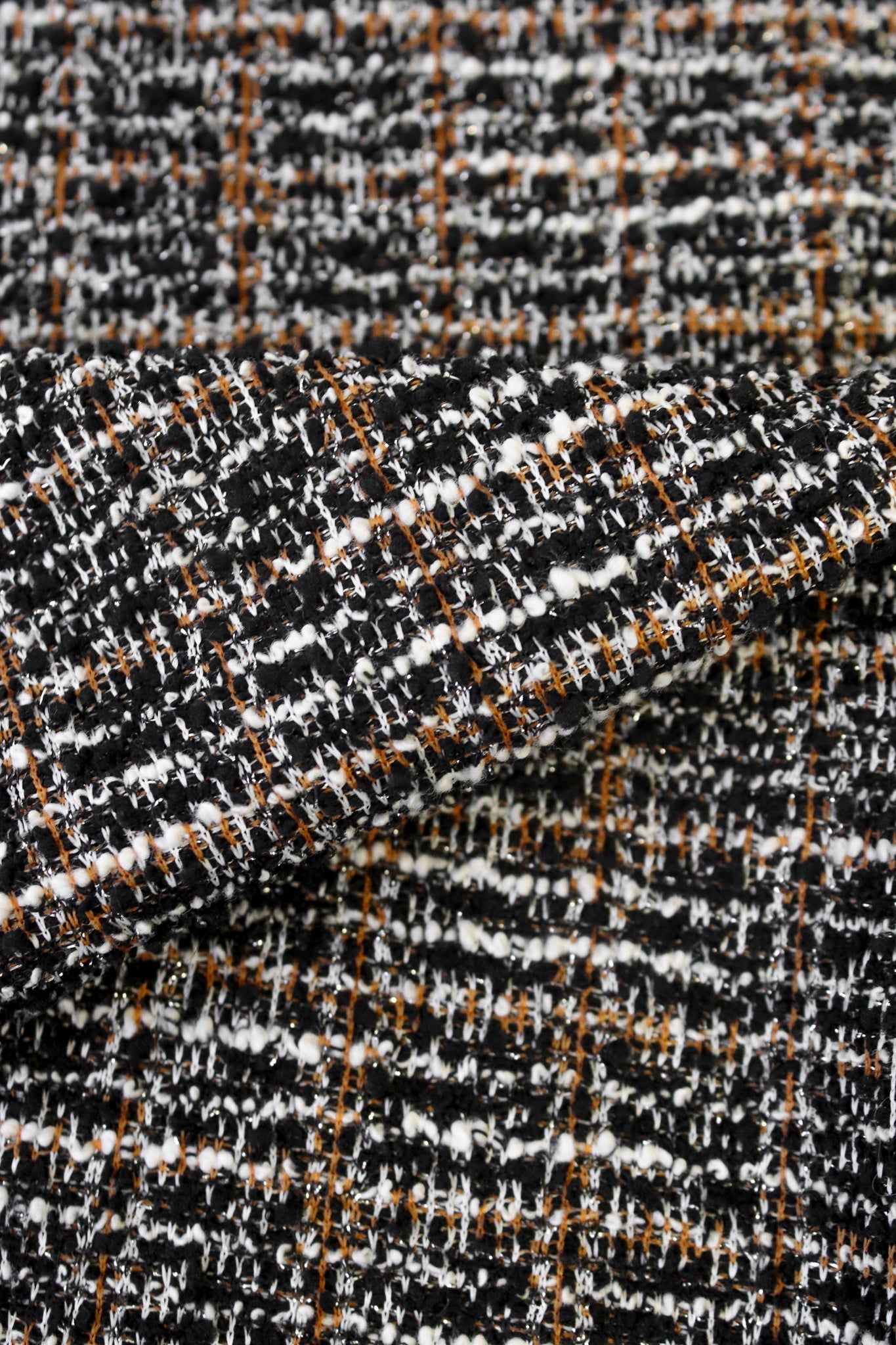 Camel Grid Boucle, Jacquard Knit Fabric (PRE - ORDER) - Boho Fabrics - Jacquard Knit Fabric