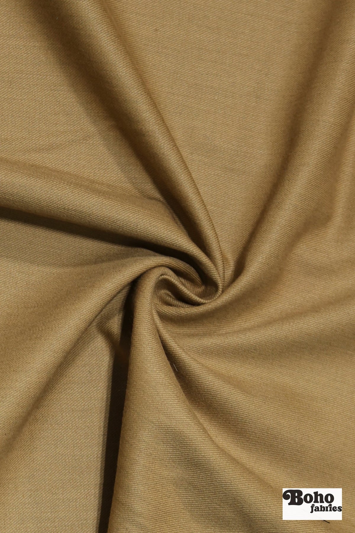 Camel Twill Wool Suiting Woven Fabric - Boho Fabrics - Woven, Fabric