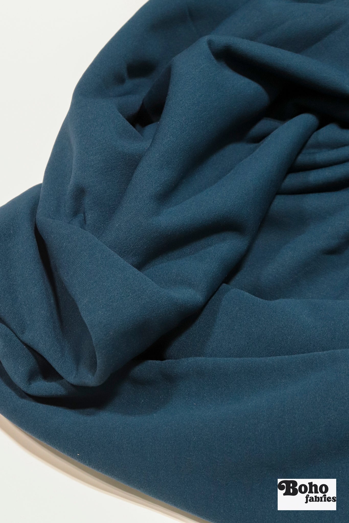 Capri Blue, Power Stretch Pro Fleece - Backed Performance Fabric. 2nds - Boho Fabrics - Performance Fabrics