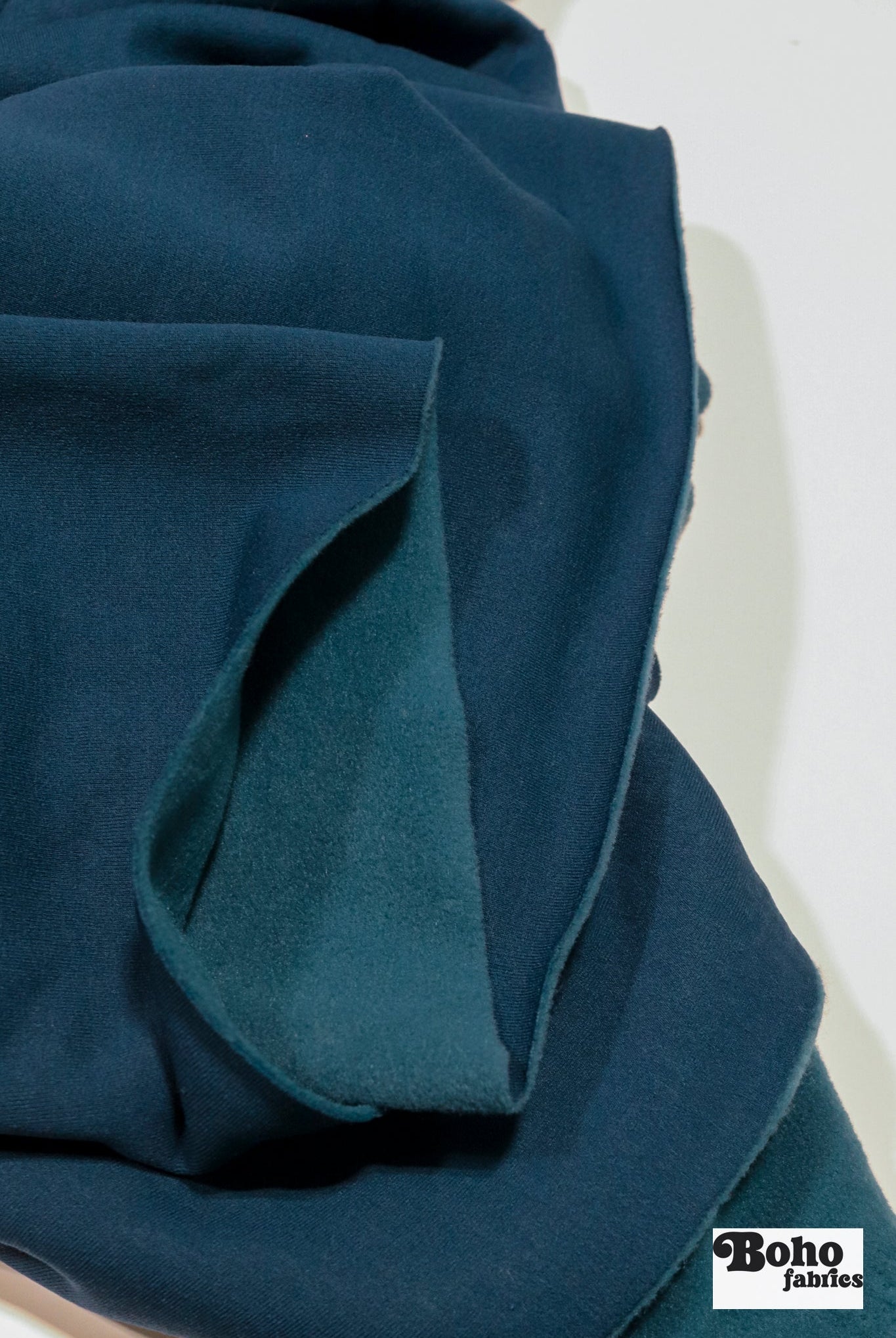 Capri Blue, Power Stretch Pro Fleece - Backed Performance Fabric. 2nds - Boho Fabrics - Performance Fabrics