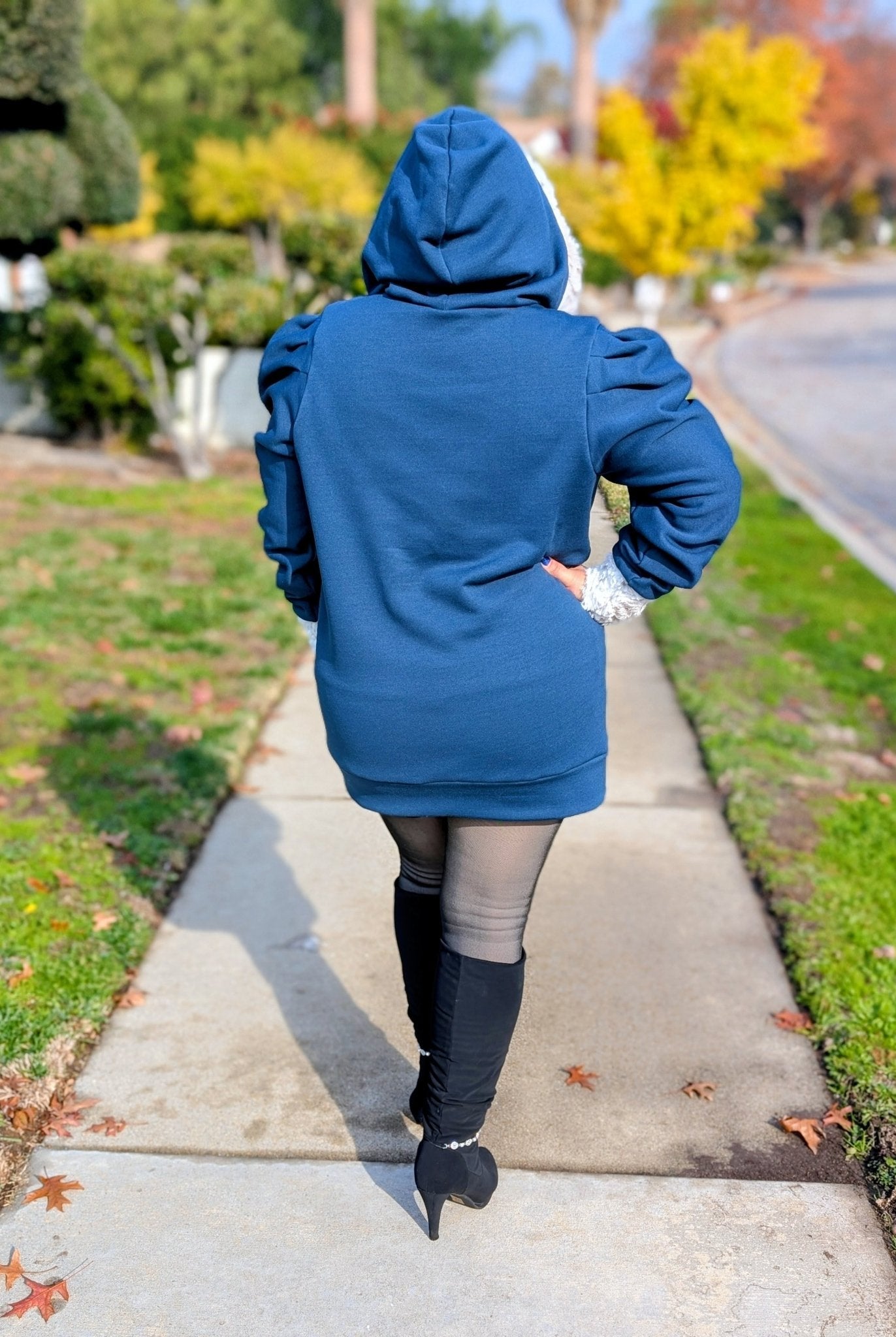 Capri Blue, Power Stretch Pro Fleece - Backed Performance Fabric. 2nds - Boho Fabrics - Performance Fabrics