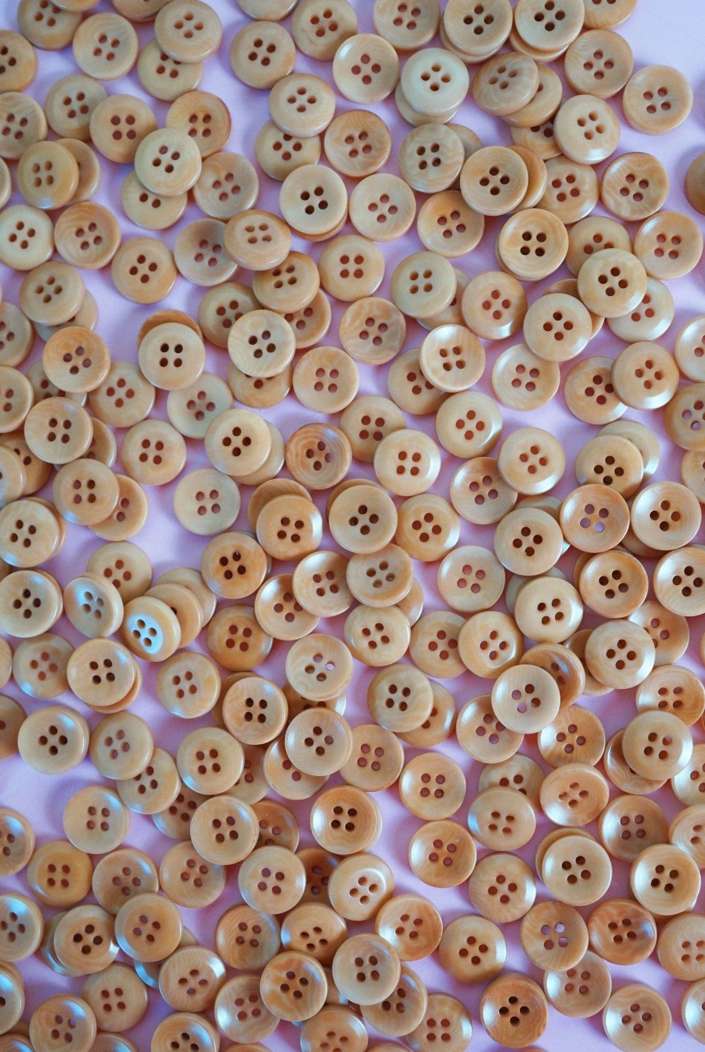 Caramel 1/2" Corozo Nut Buttons - Boho Fabrics - Bag Making Supplies