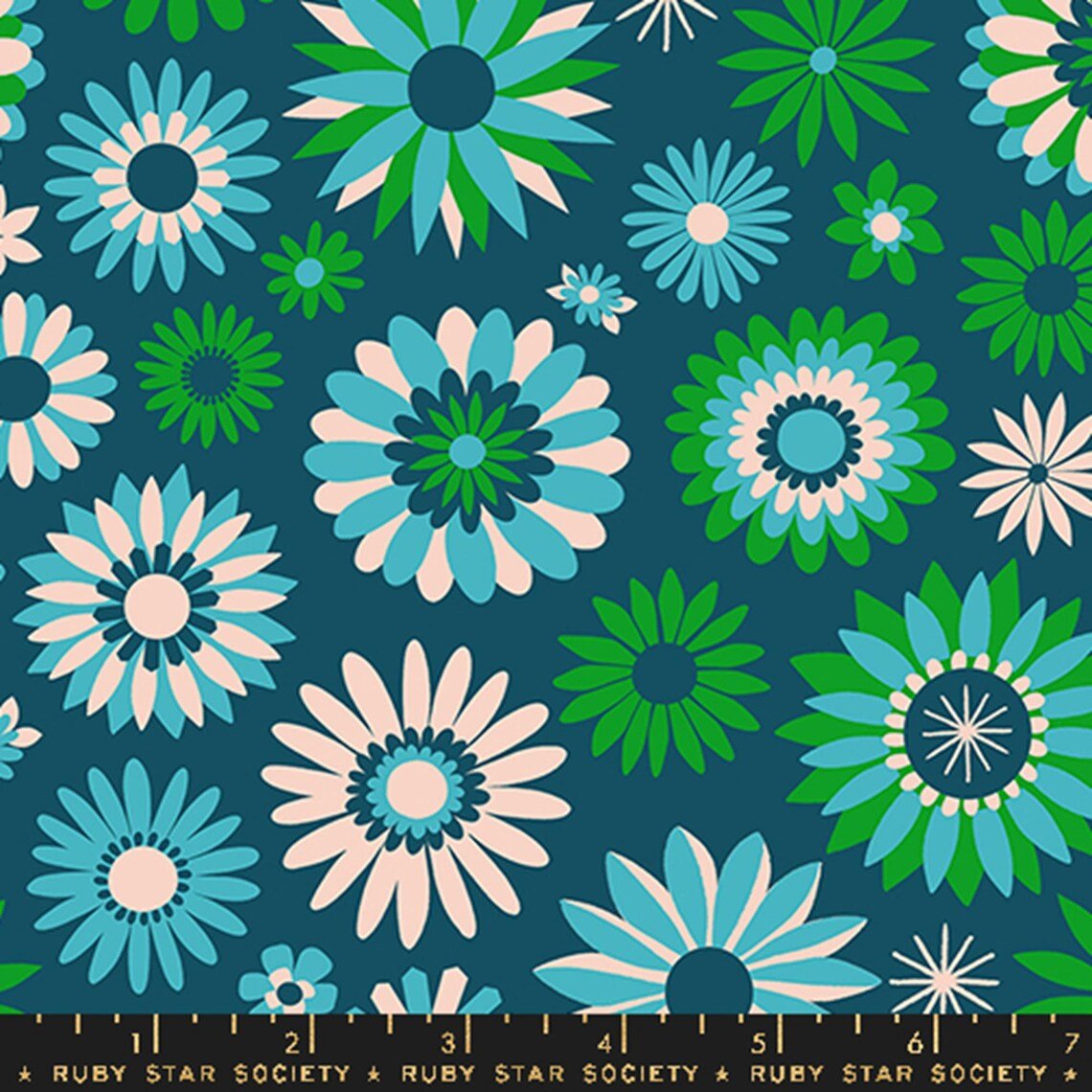 Carousel Light Galaxy RS0097 15 Ruby Star1 - Boho Fabrics - Quilting Cotton, Woven