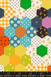 Catnap in Warm Red by Alexia Abegg for Ruby Star Society – 100% Cotton Fabric – RS4130 13 - Boho Fabrics - Quilting Cotton, Woven