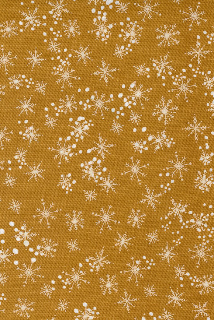 Cheer Merriment in Brass by Moda - 100% Cotton Quilting Fabric - 45535 15 - Boho Fabrics - Quilting Cotton, Woven