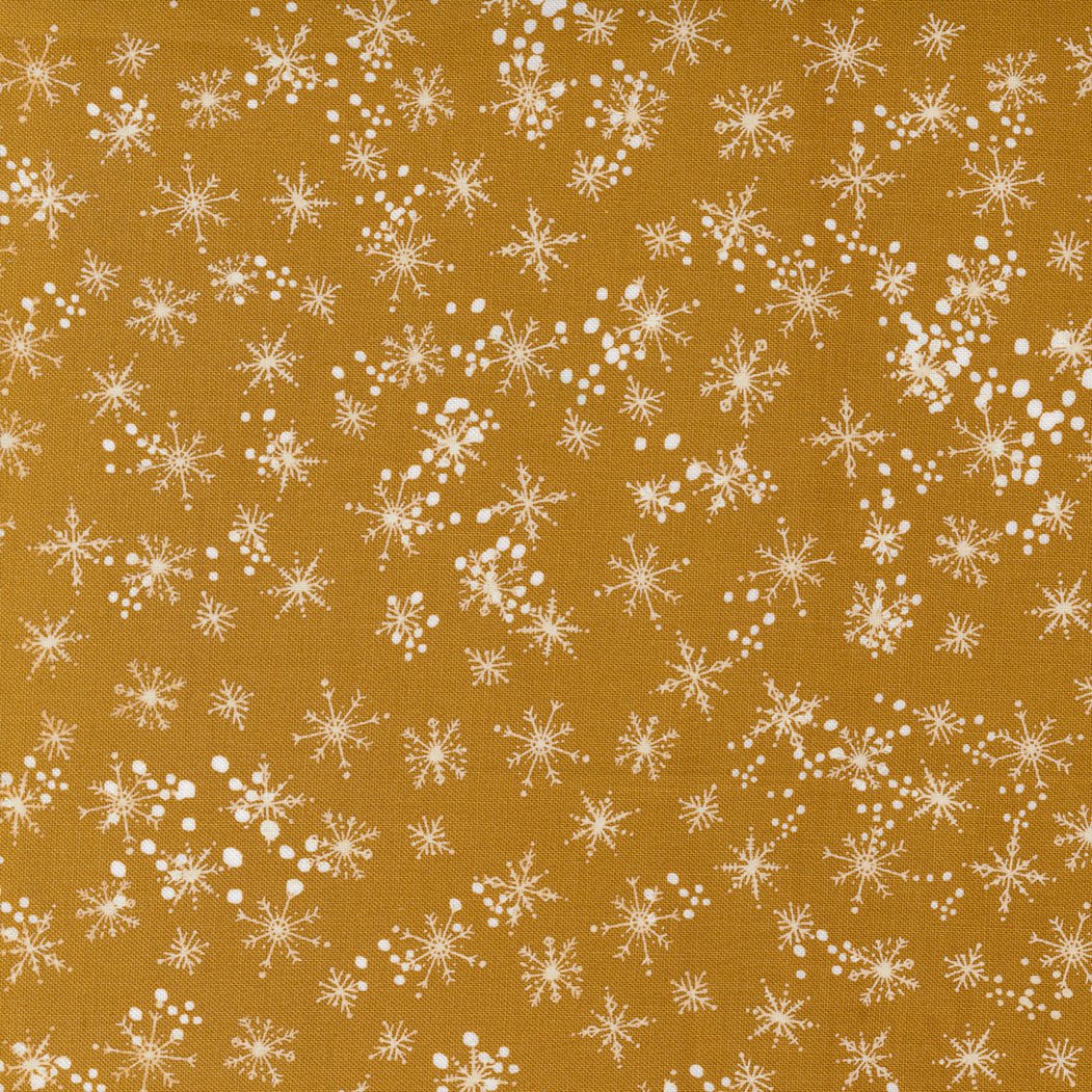 Cheer Merriment in Brass by Moda - 100% Cotton Quilting Fabric - 45535 15 - Boho Fabrics - Quilting Cotton, Woven
