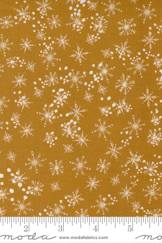 Cheer Merriment in Brass by Moda - 100% Cotton Quilting Fabric - 45535 15 - Boho Fabrics - Quilting Cotton, Woven