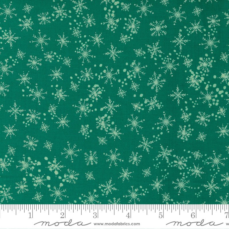 Cheer Merriment in Emerald by Moda - 100% Cotton Quilting Fabric - 45535 17 - Boho Fabrics - Quilting Cotton, Woven