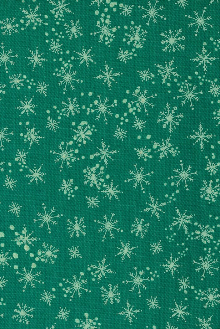 Cheer Merriment in Emerald by Moda - 100% Cotton Quilting Fabric - 45535 17 - Boho Fabrics - Quilting Cotton, Woven