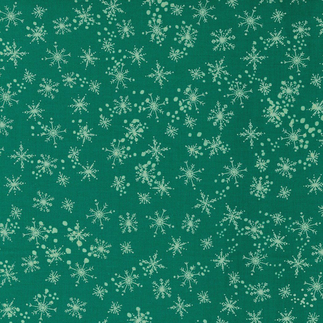 Cheer Merriment in Emerald by Moda - 100% Cotton Quilting Fabric - 45535 17 - Boho Fabrics - Quilting Cotton, Woven