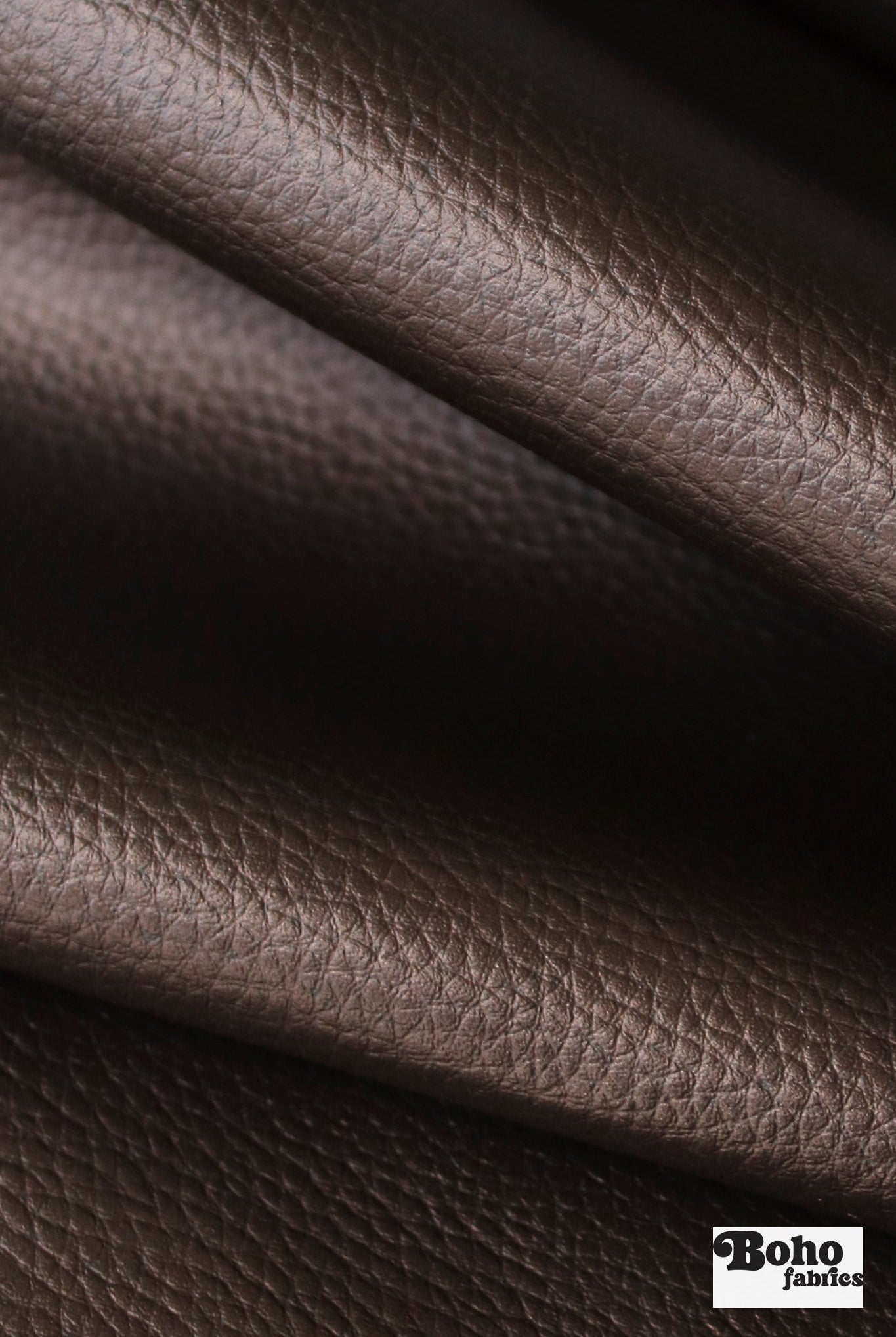 Chocolate Bronze Pebble Faux Leather Upholstery Fabric - Boho Fabrics - Home Dec. & Upholstery Fabric