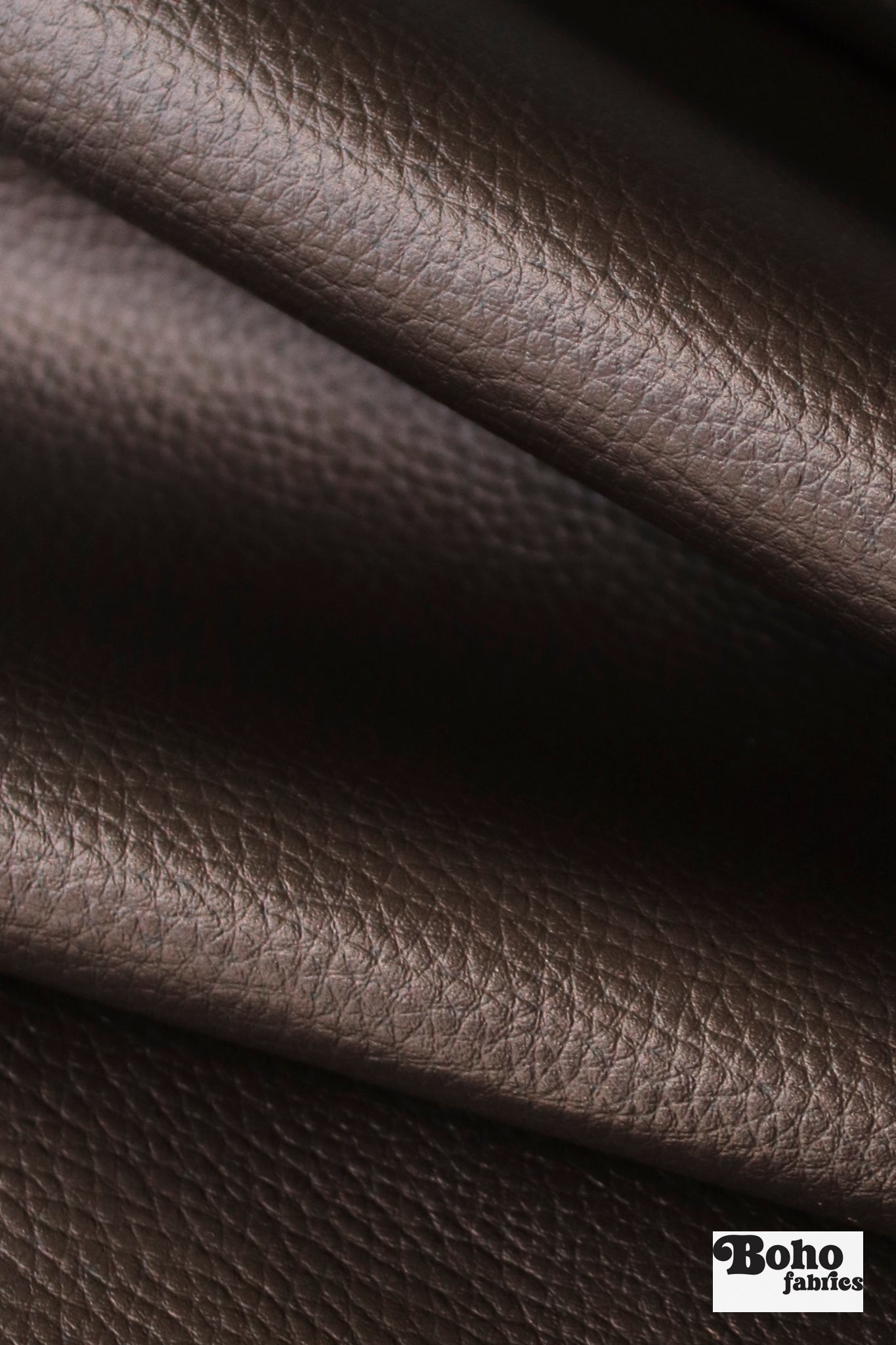 Chocolate Bronze Pebble Faux Leather Upholstery Fabric - Boho Fabrics - Home Dec. & Upholstery Fabric