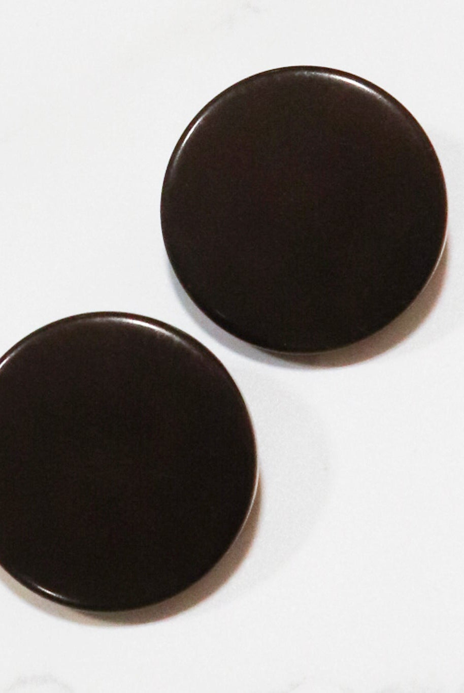 Chocolate Brown, Mod Gambit, Shank Button. Available in 15mm, 18mm, 20mm, 25mm - Boho Fabrics - Buttons & Snaps