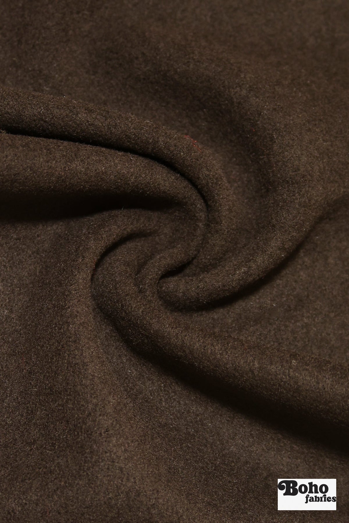 Chocolate Brown Wool Knit Fabric - Boho Fabrics - Wool Knit