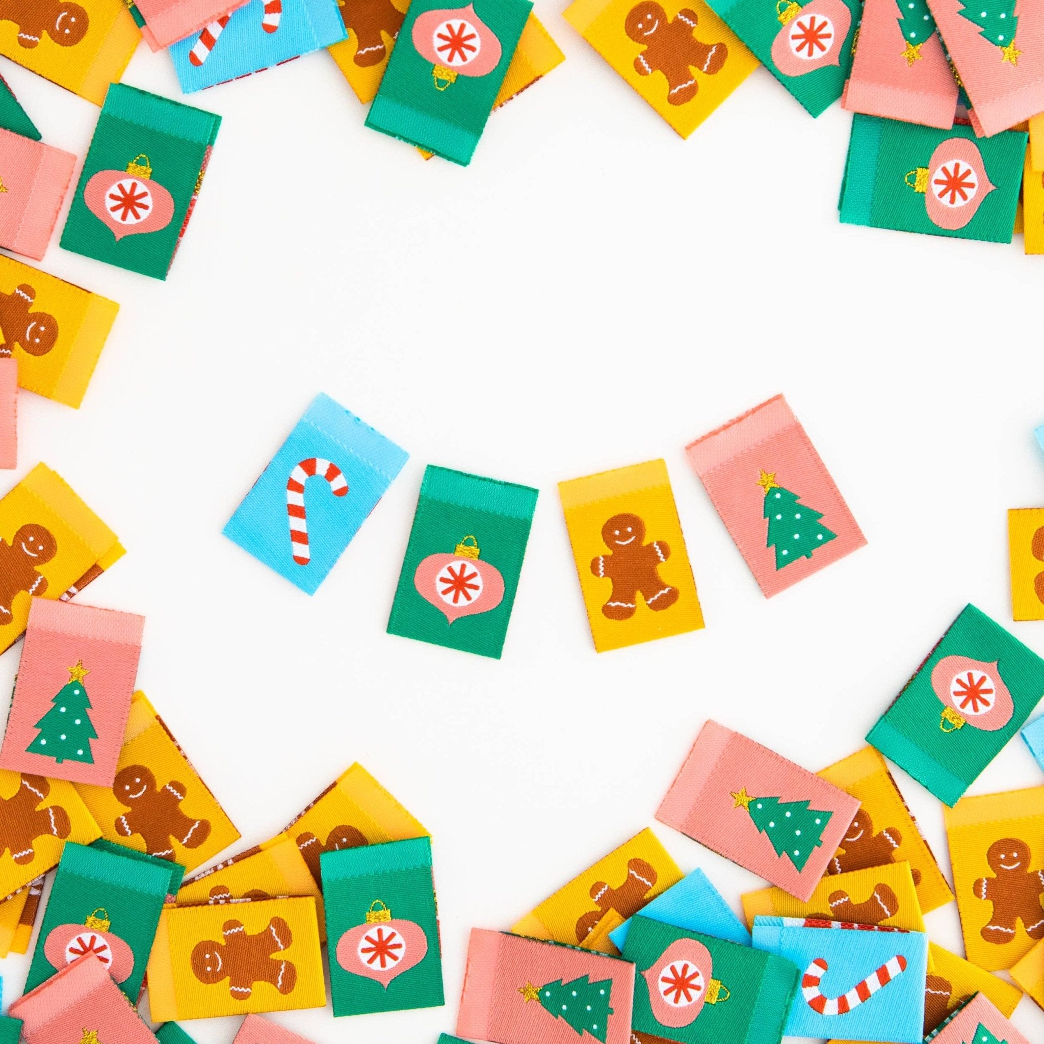 Christmas Holiday Stocking Stuffer - Sewing Woven Quilt and Garment Labels - Boho Fabrics - Sew - in Labels