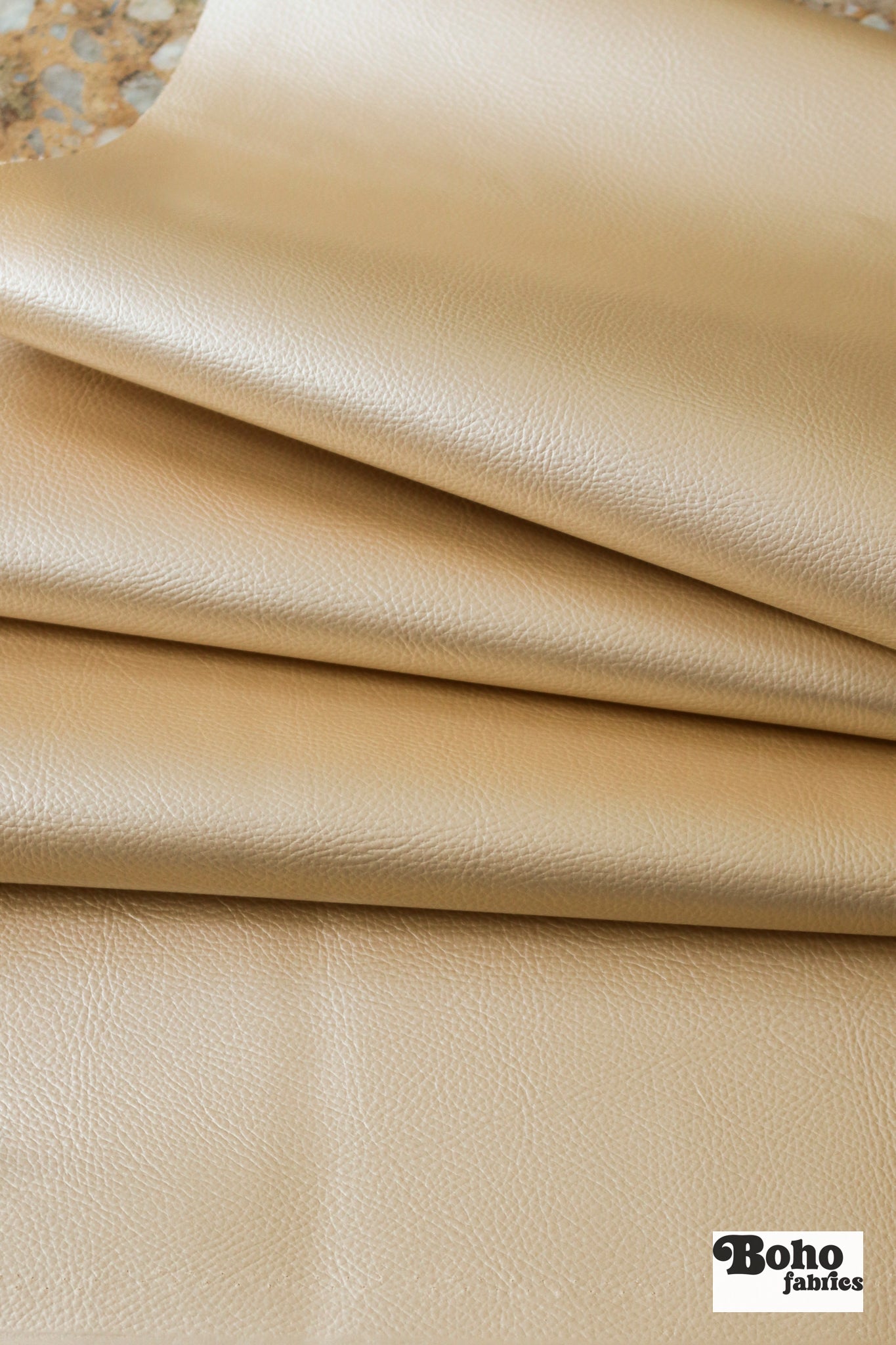 Churchill Downs in Champagne by Kaufmann - Faux Leather Vinyl Fabric - Boho Fabrics - Home Dec. & Upholstery Fabric