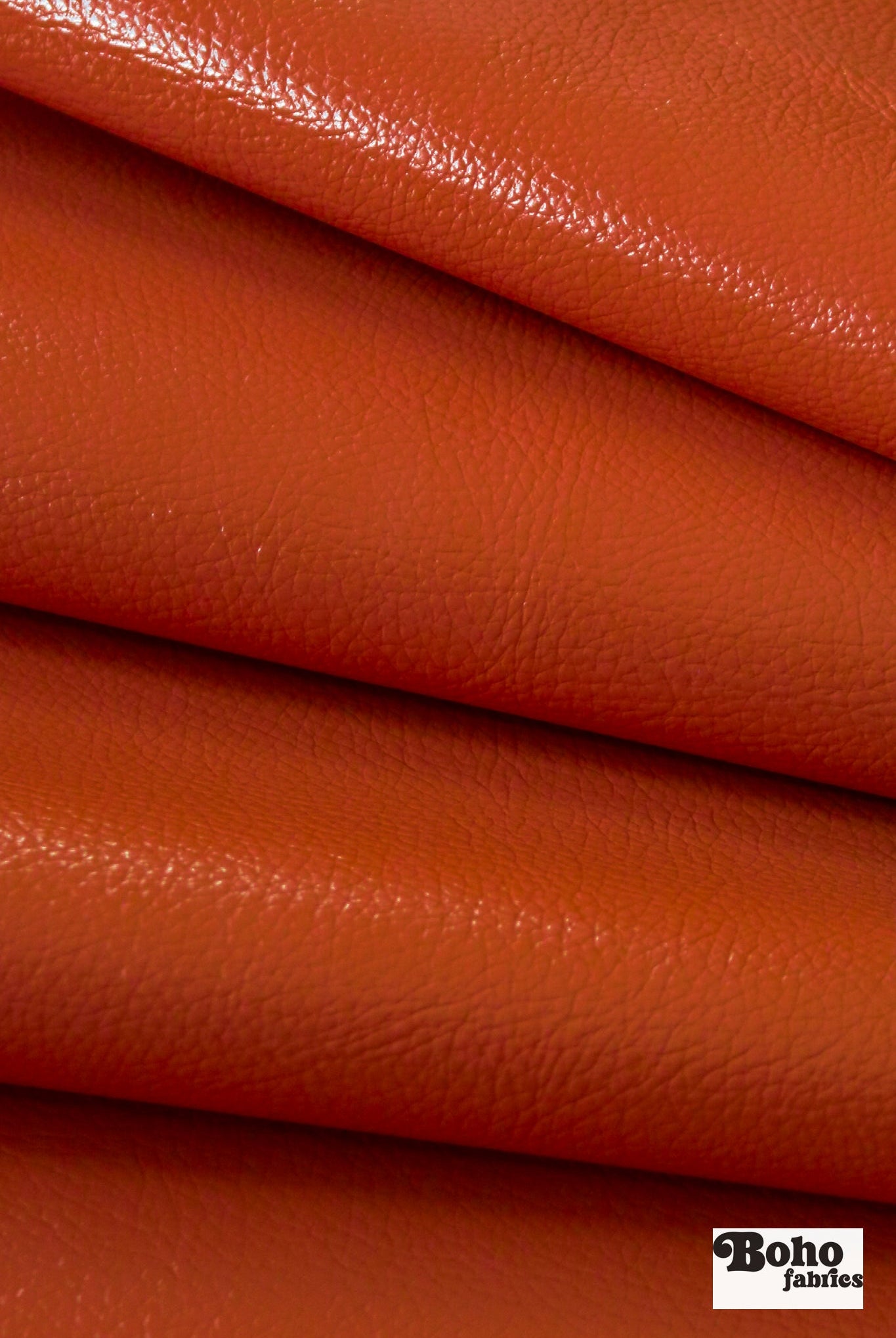 Churchill Downs in Tangelo by Kaufmann - Faux Leather Vinyl Fabric - Boho Fabrics - Home Dec. & Upholstery Fabric
