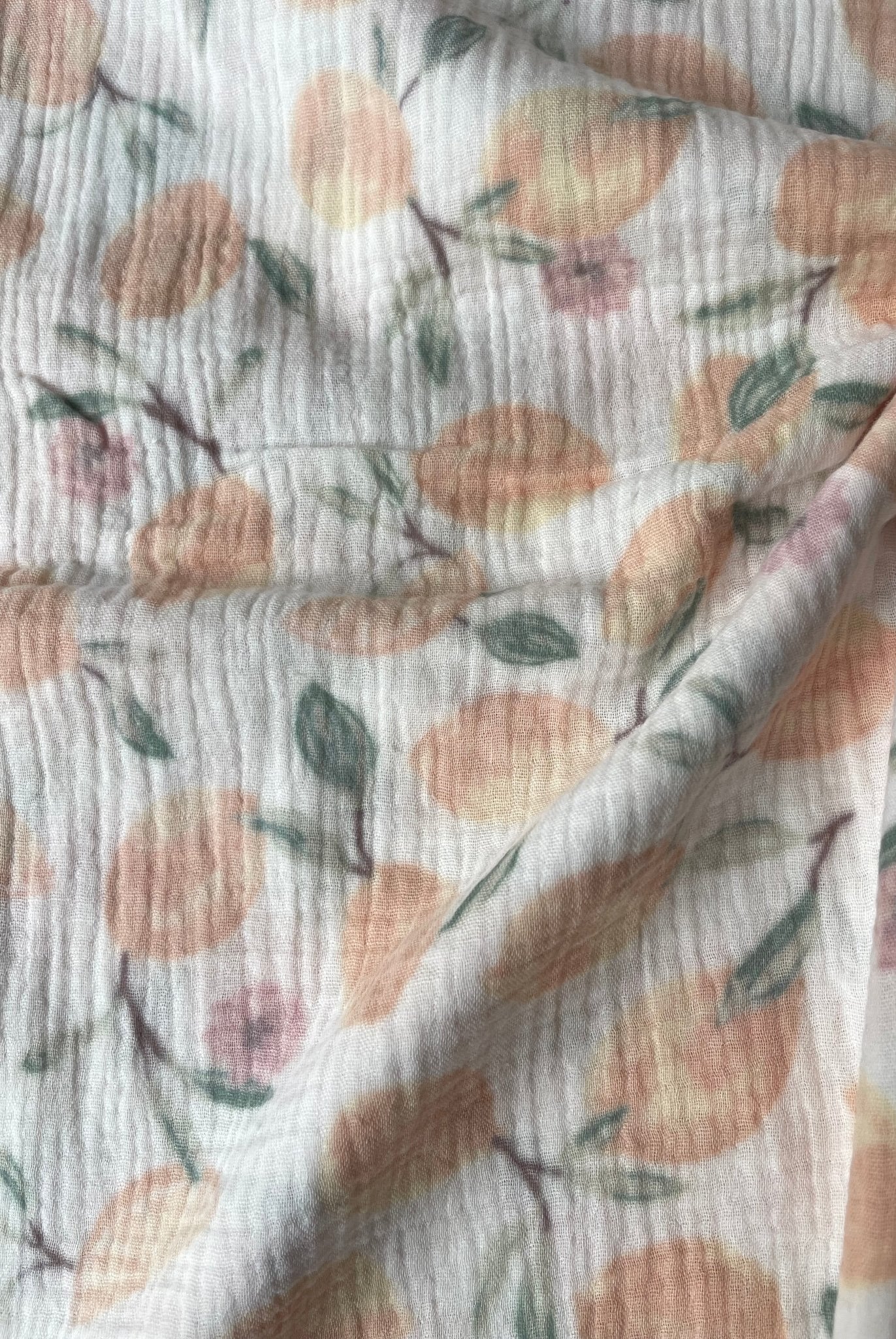 Clementines, Double Gauze Cotton Woven Fabric - Boho Fabrics - Lawn/Poplin, Woven