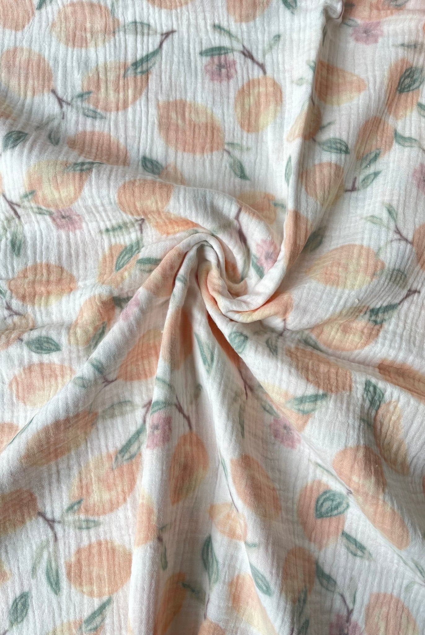 Clementines, Double Gauze Cotton Woven Fabric - Boho Fabrics - Lawn/Poplin, Woven