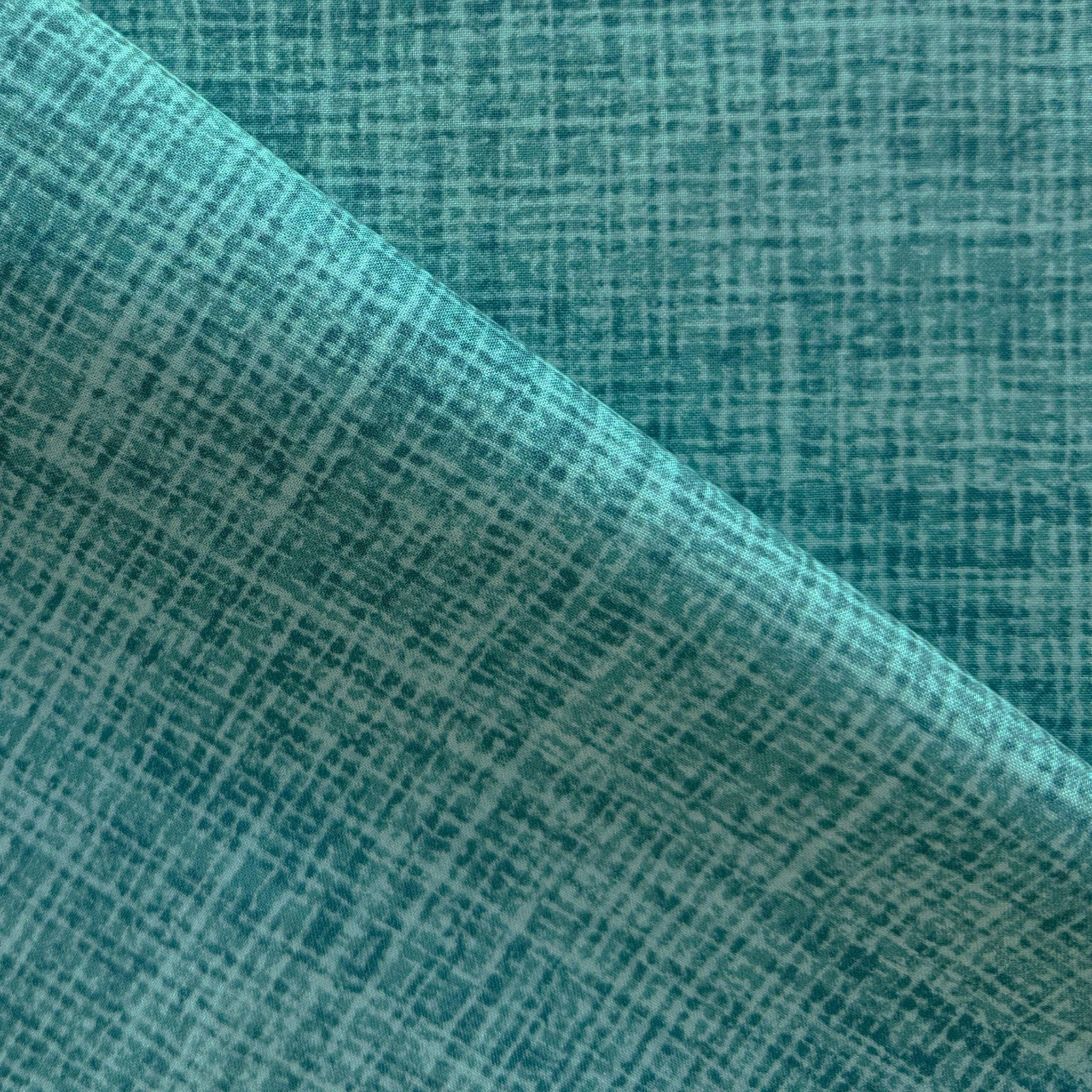 Cloud 9 Organic Quilting Cotton Fabric – Boomerang Blenders Malvern Turquoise (227727) - Boho Fabrics - Quilting Cotton, Woven