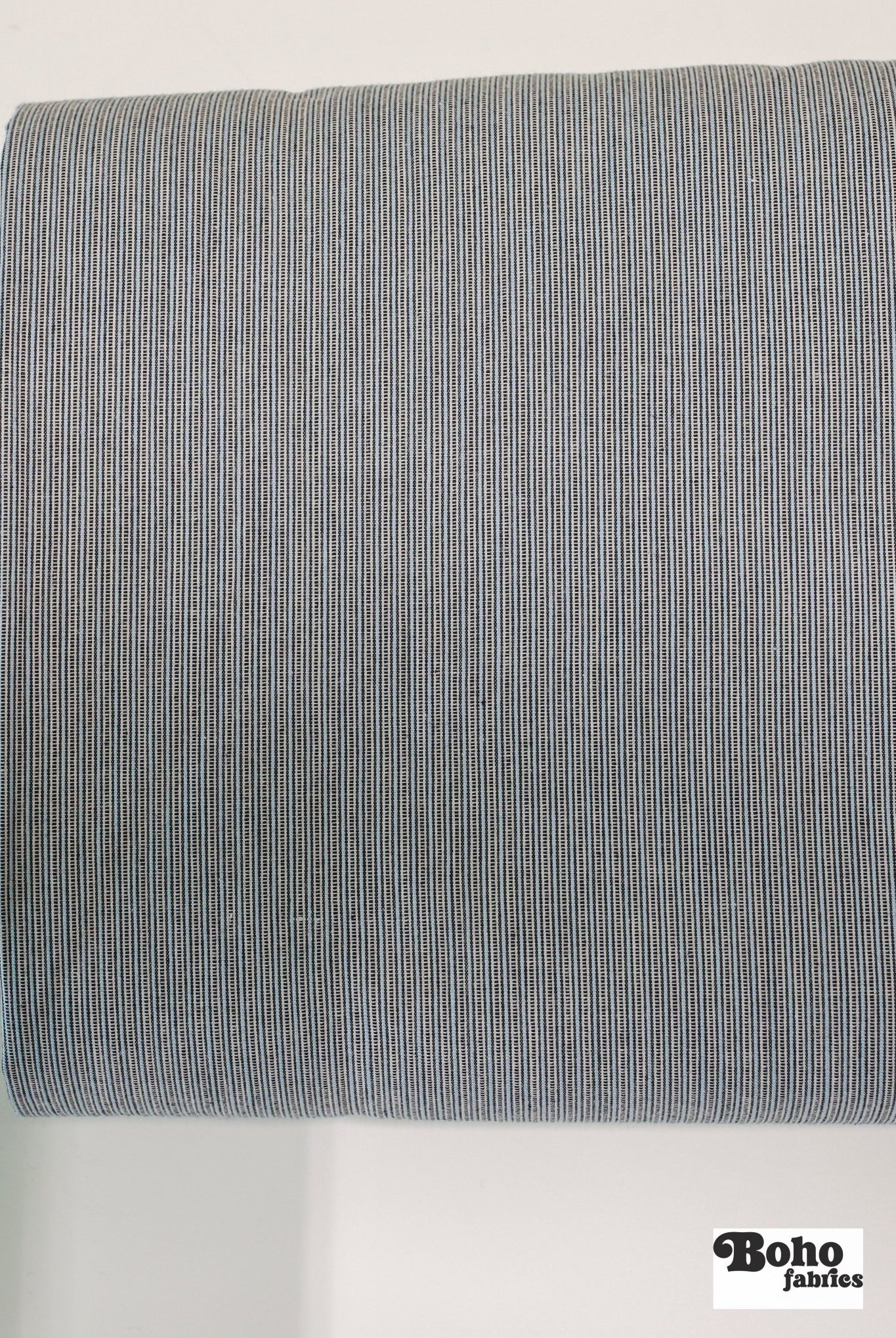 Coastal Pinstripes Stretch Woven. Shop Exclusive! - Boho Fabrics - Stretch Woven