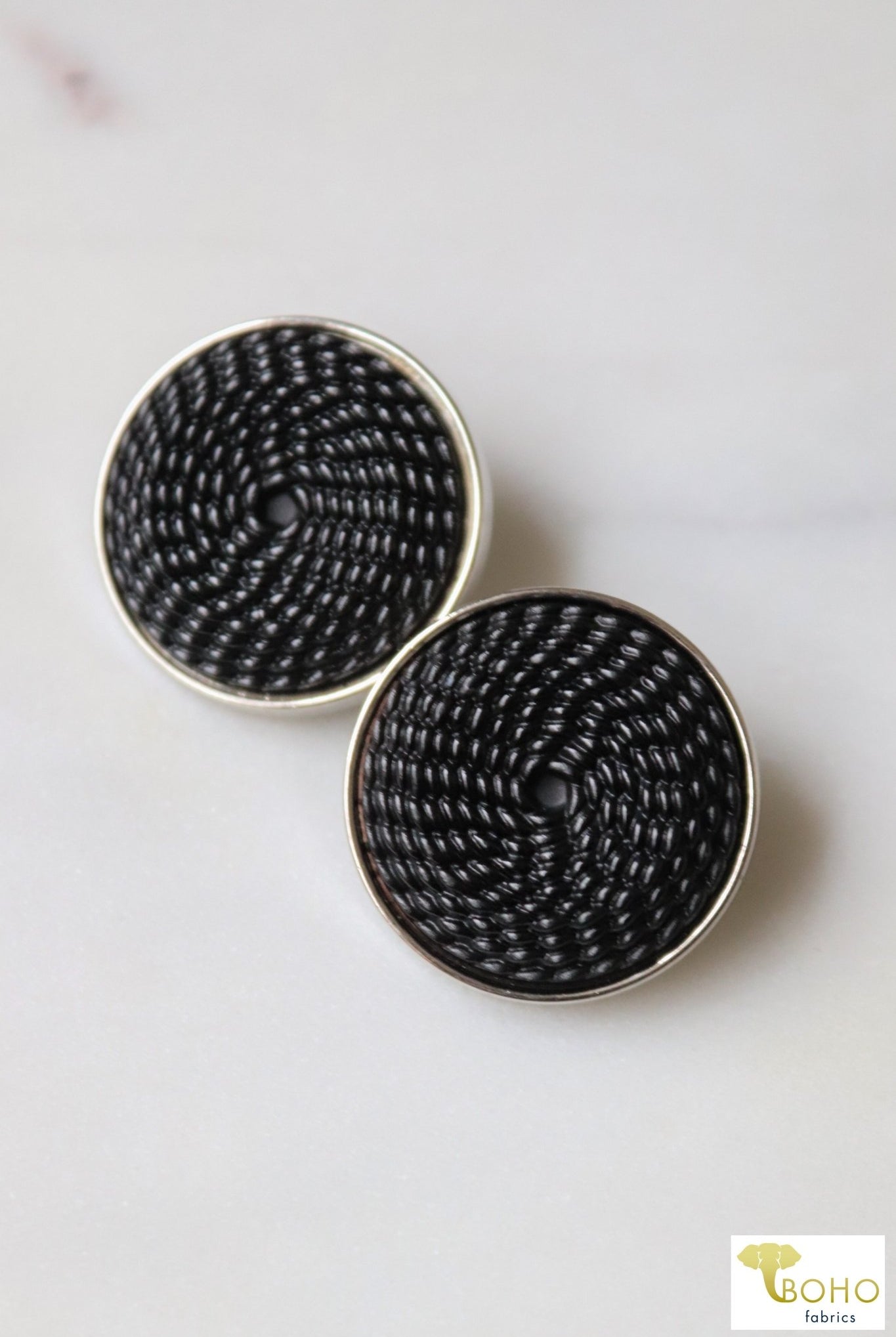 Cobra Wrap Shank Buttons. Available in 23mm & 28mm - Boho Fabrics