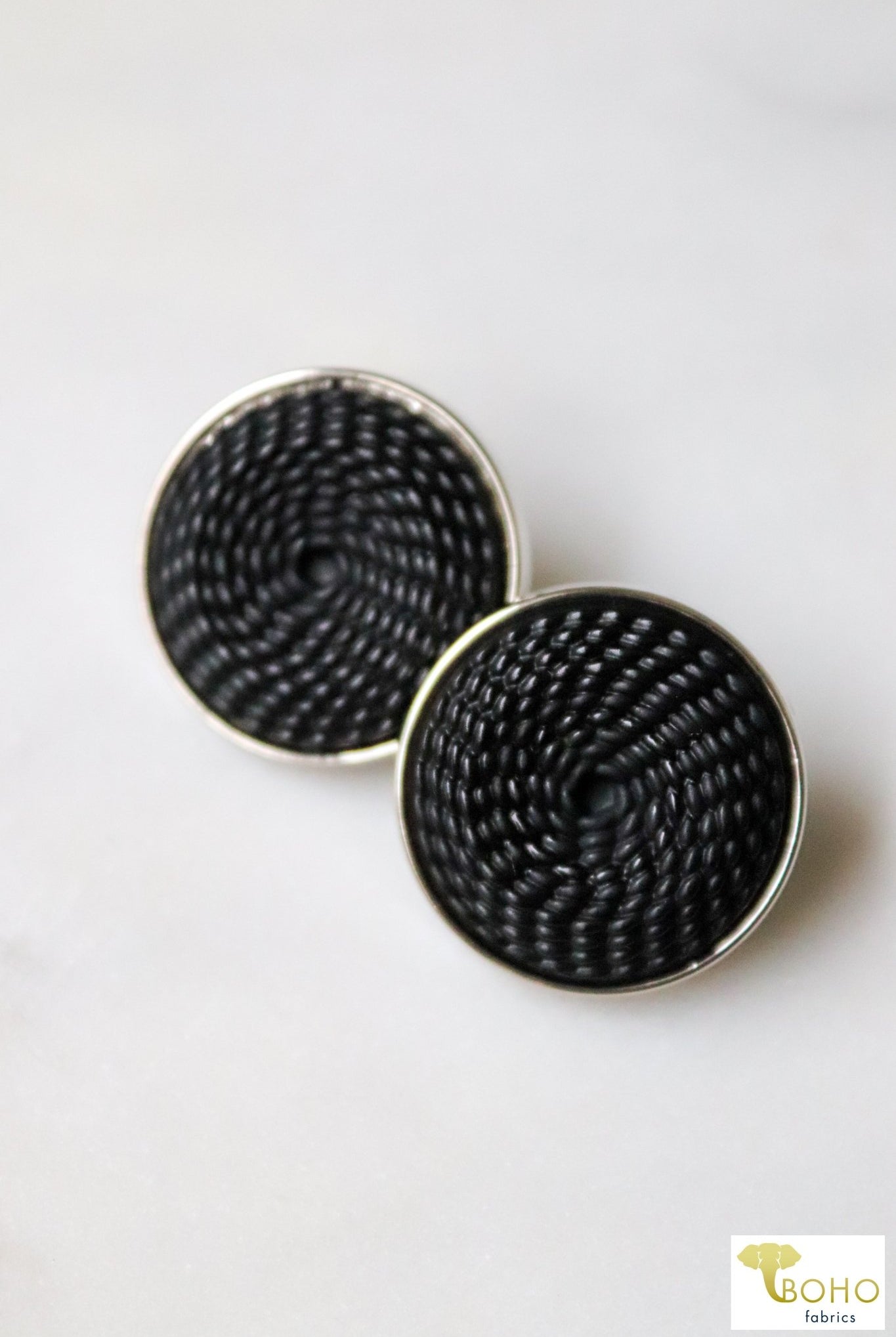 Cobra Wrap Shank Buttons. Available in 23mm & 28mm - Boho Fabrics