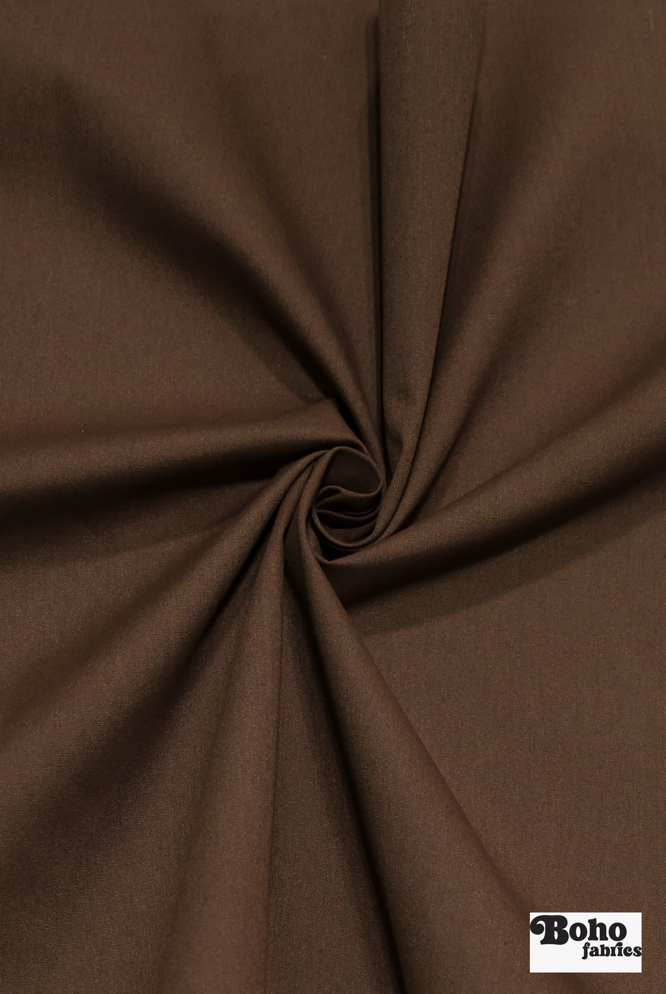 Coffee Brown, Deadstock Cotton Canvas Woven Fabric - Boho Fabrics - Canvas Fabric