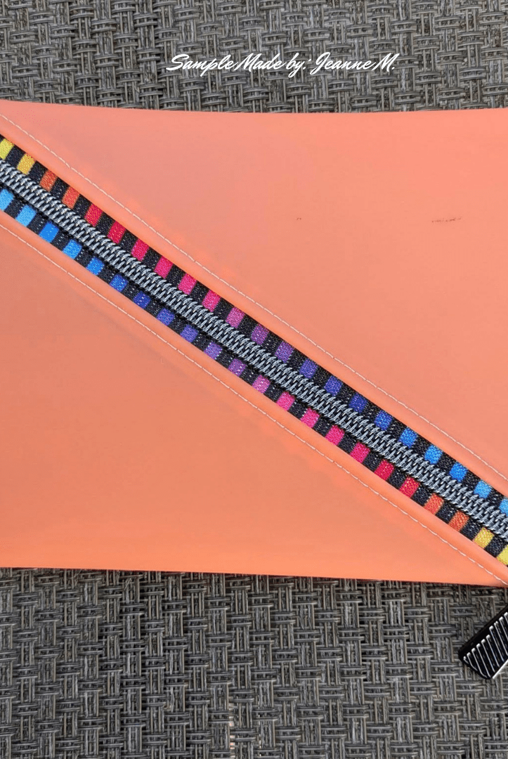 Color Stripes Zipper Tape 5 Nylon Rainbow - 3 Yards - Boho Fabrics - Zippers