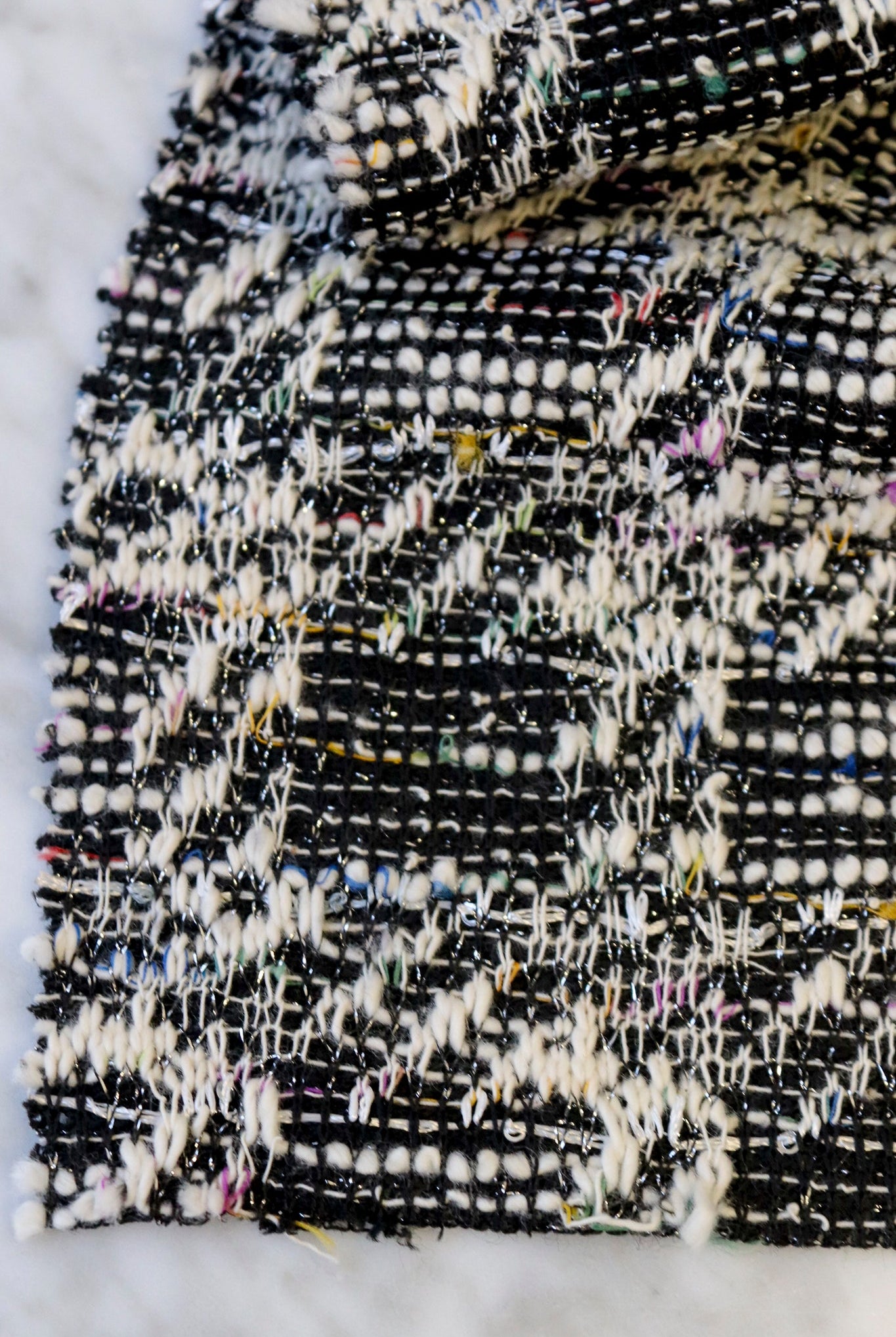 Confetti Plaid Boucle, Jacquard Knit Fabric (PRE - ORDER) - Boho Fabrics - Jacquard Knit Fabric