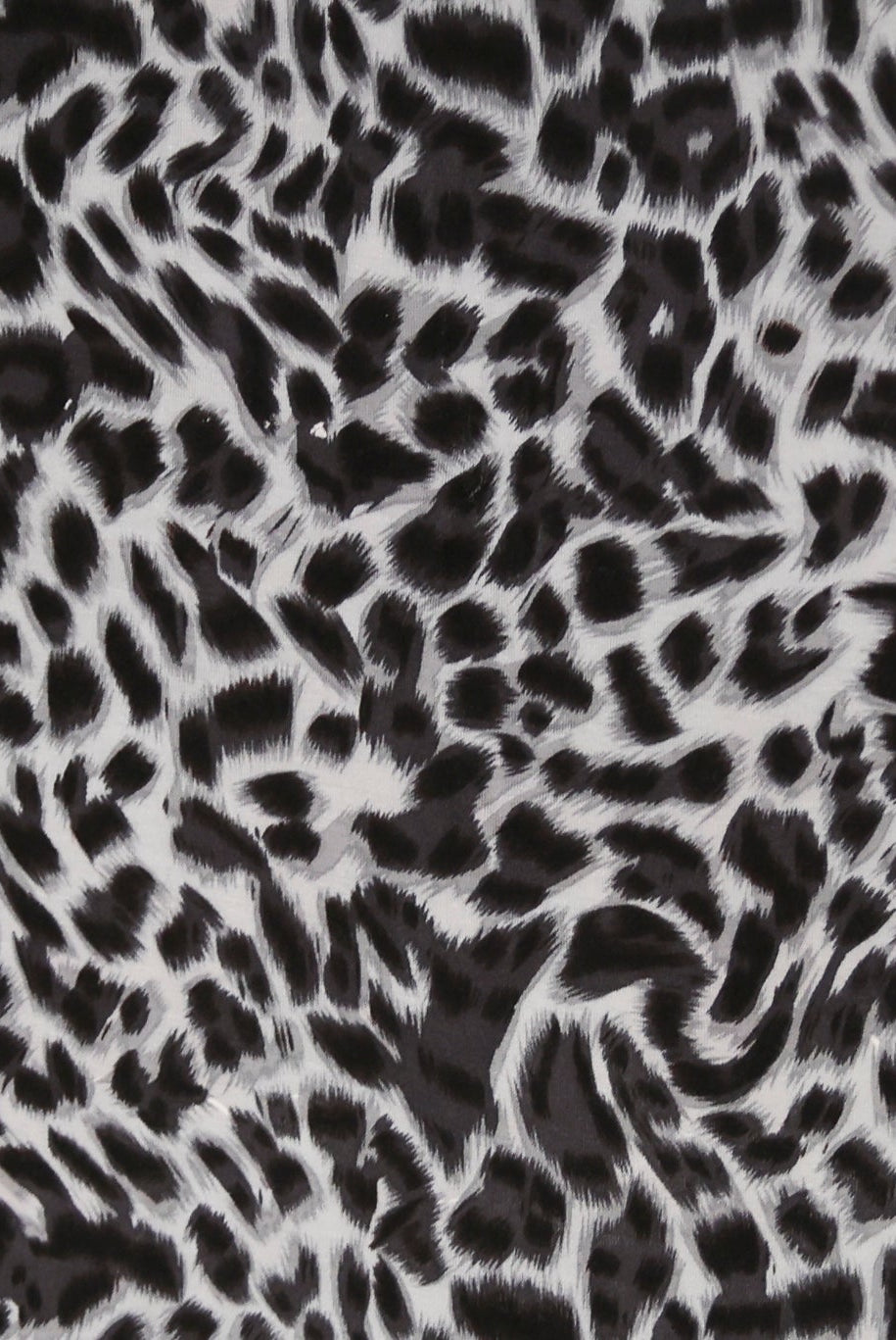 Cool Gray Cheetah Print, Rayon Spandex Jersey Knit Fabric - Boho Fabrics - Rayon Jersey Solid, Knit Fabric