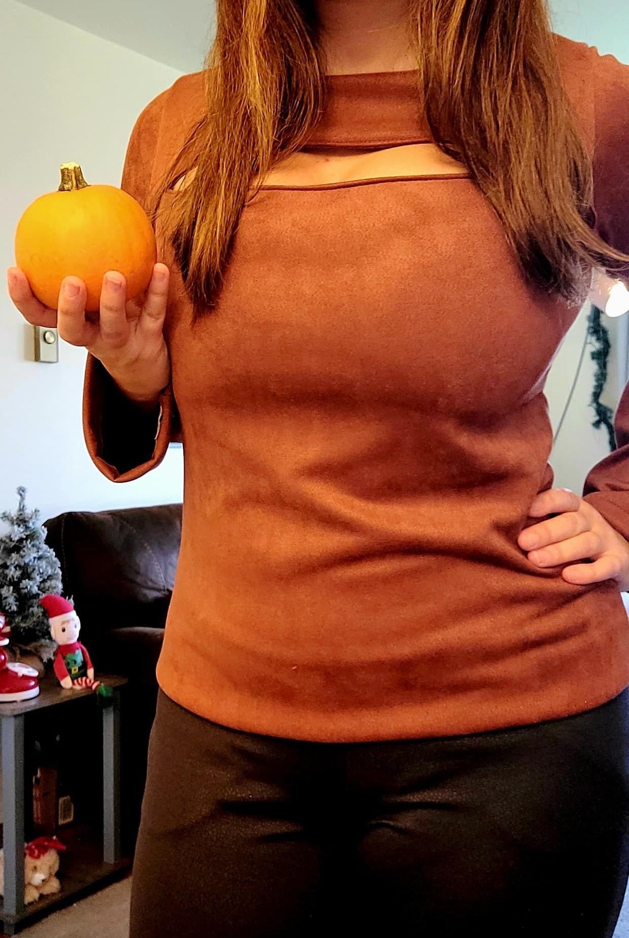 Copper, Heavy Scuba Knit Faux Suede - Boho Fabrics