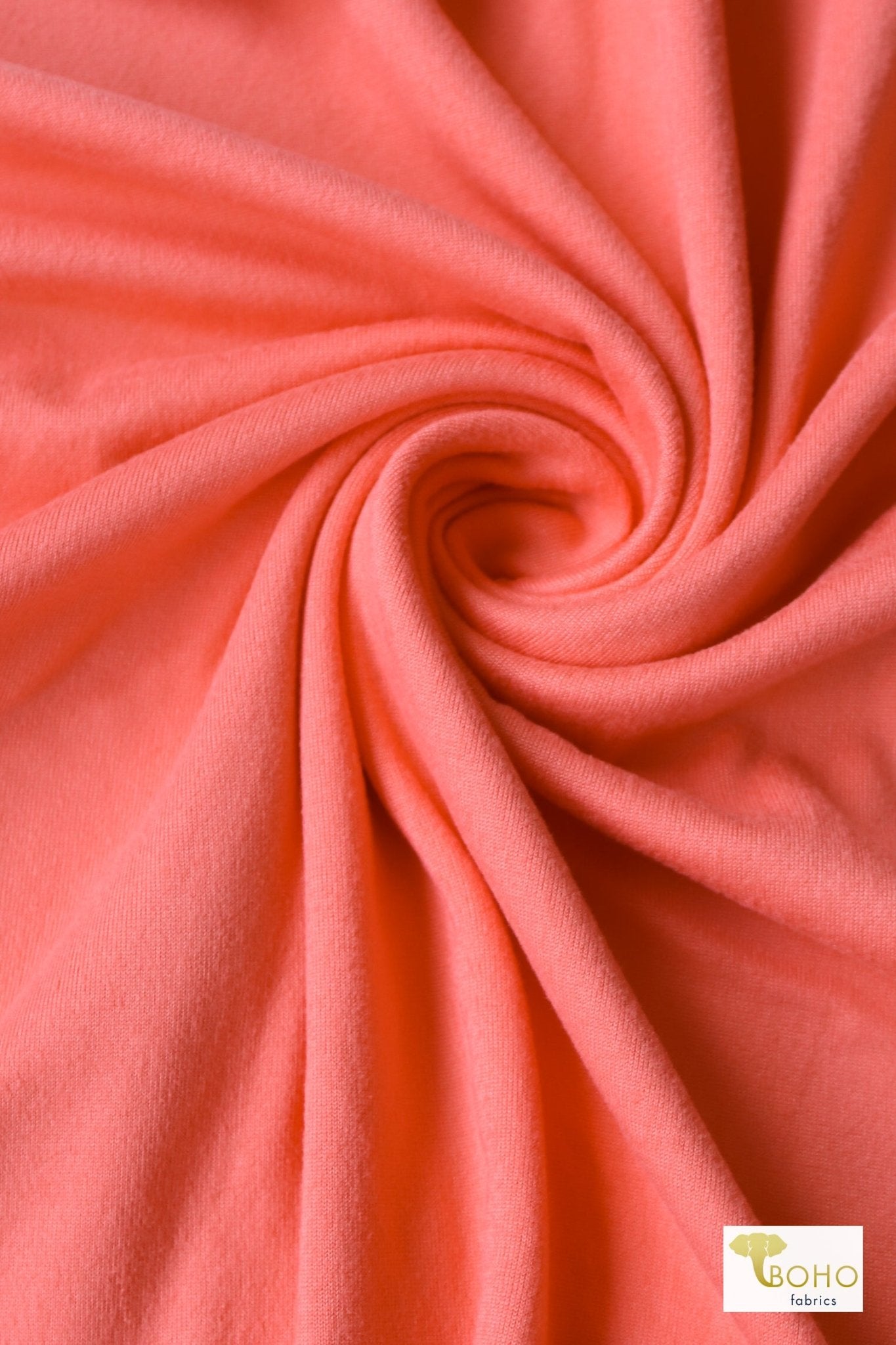 Coral Melon, Bolero Brushed Poly - Boho Fabrics